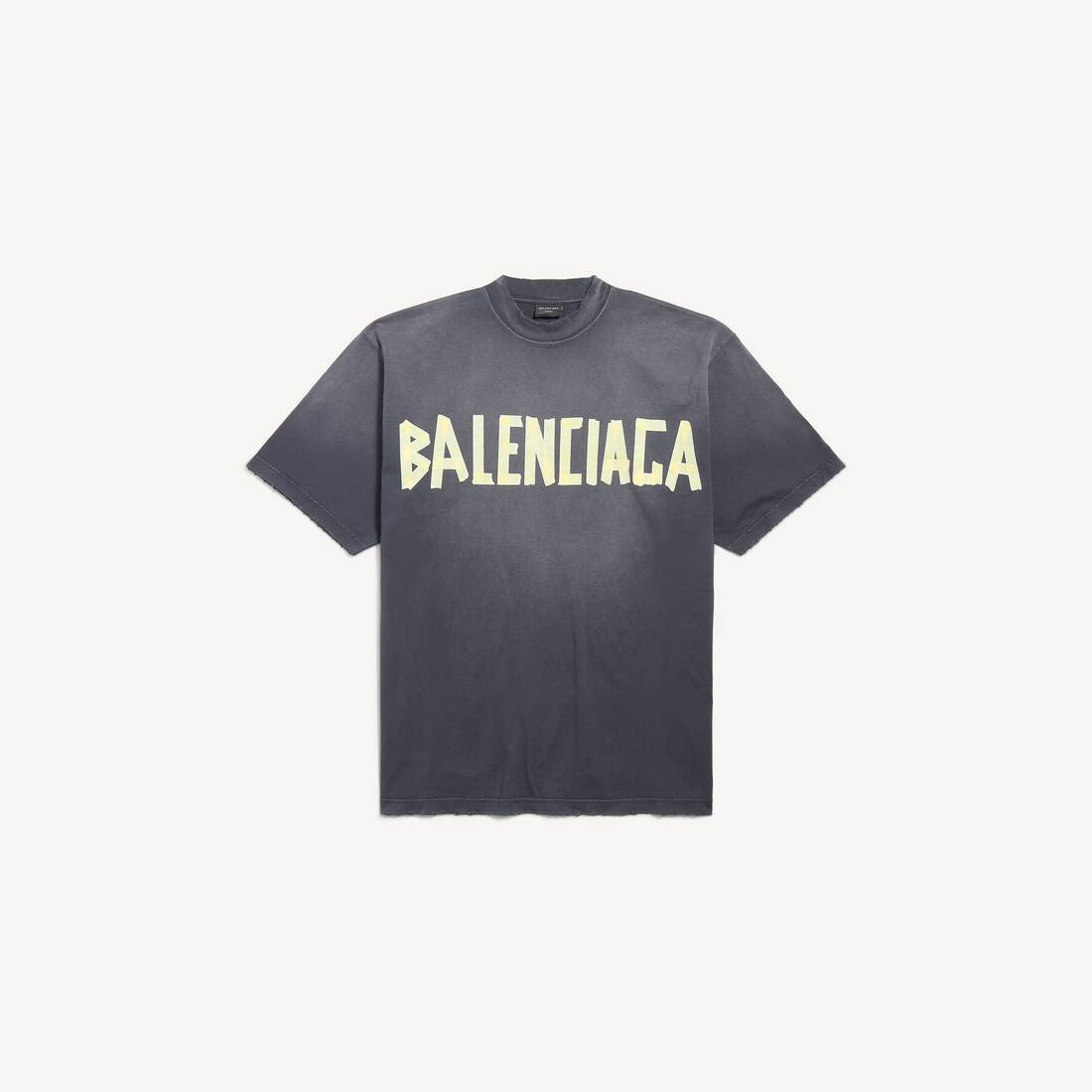Tape Type T シャツ ミディアムフィット で 杢ブラック | Balenciaga