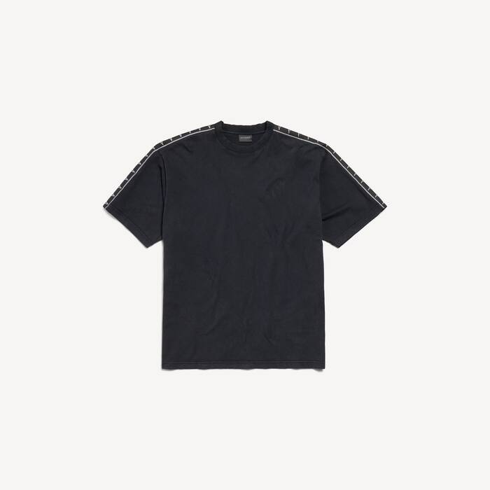 Men's Bb Icon Stencil T-shirt Medium Fit in Faded Black