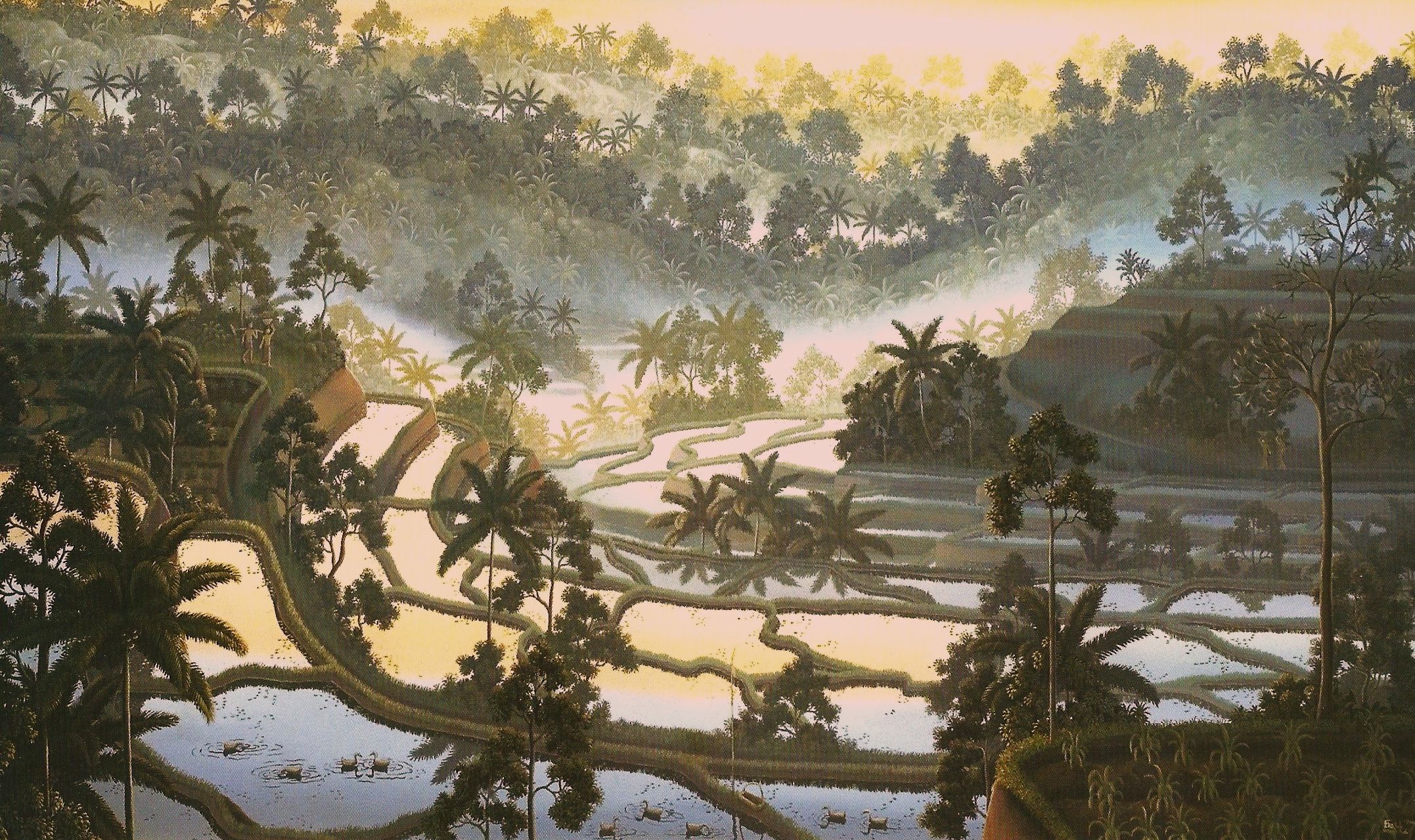 バリの風景画 Galuh作 バリの風景画 Galuh作 バリの風景画 Galuh作