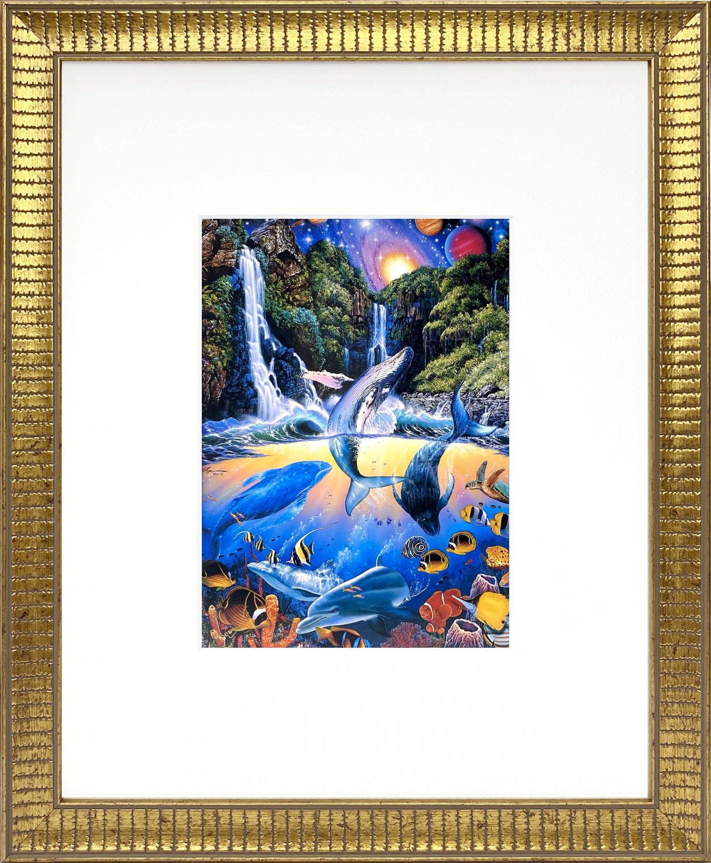 ビンテージ品】クリスチャンラッセン 絵画 17枚印刷品 T.Y.