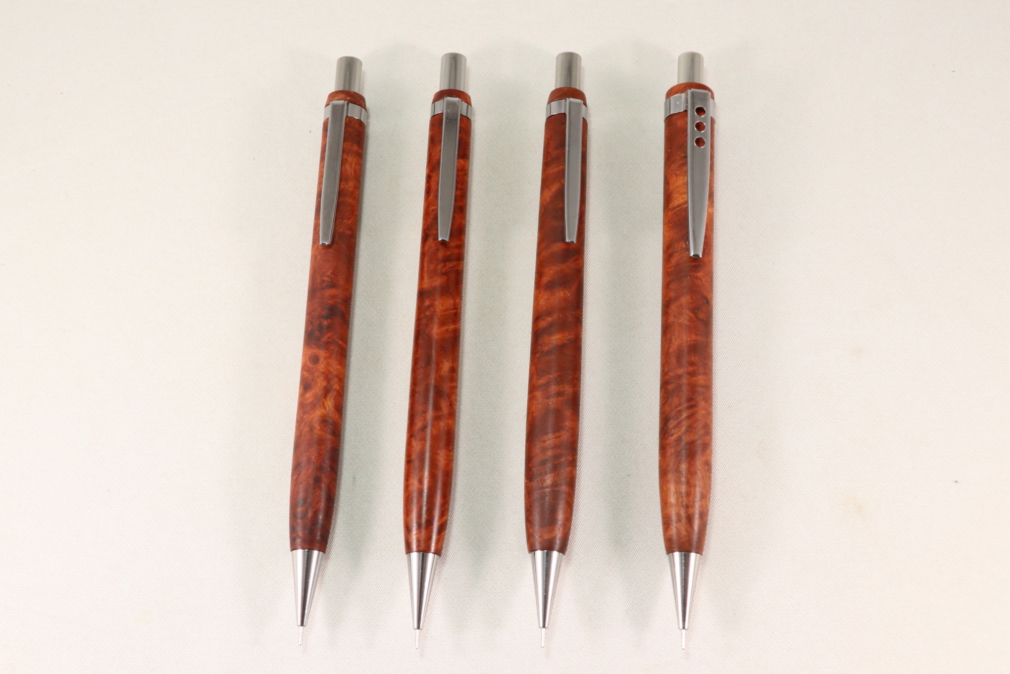 4631 woodturning HOBOKI 本花梨瘤 ボールペン 木軸｜花梨瘤 シャープ