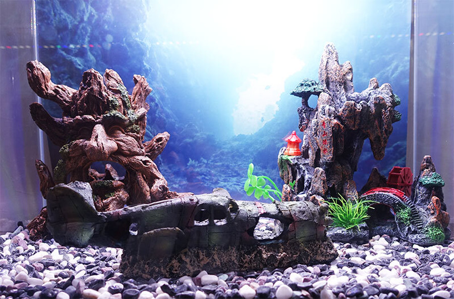 XM-202) 流木マシンガンウッドアクアリウム沈水確認済ブランチウッド