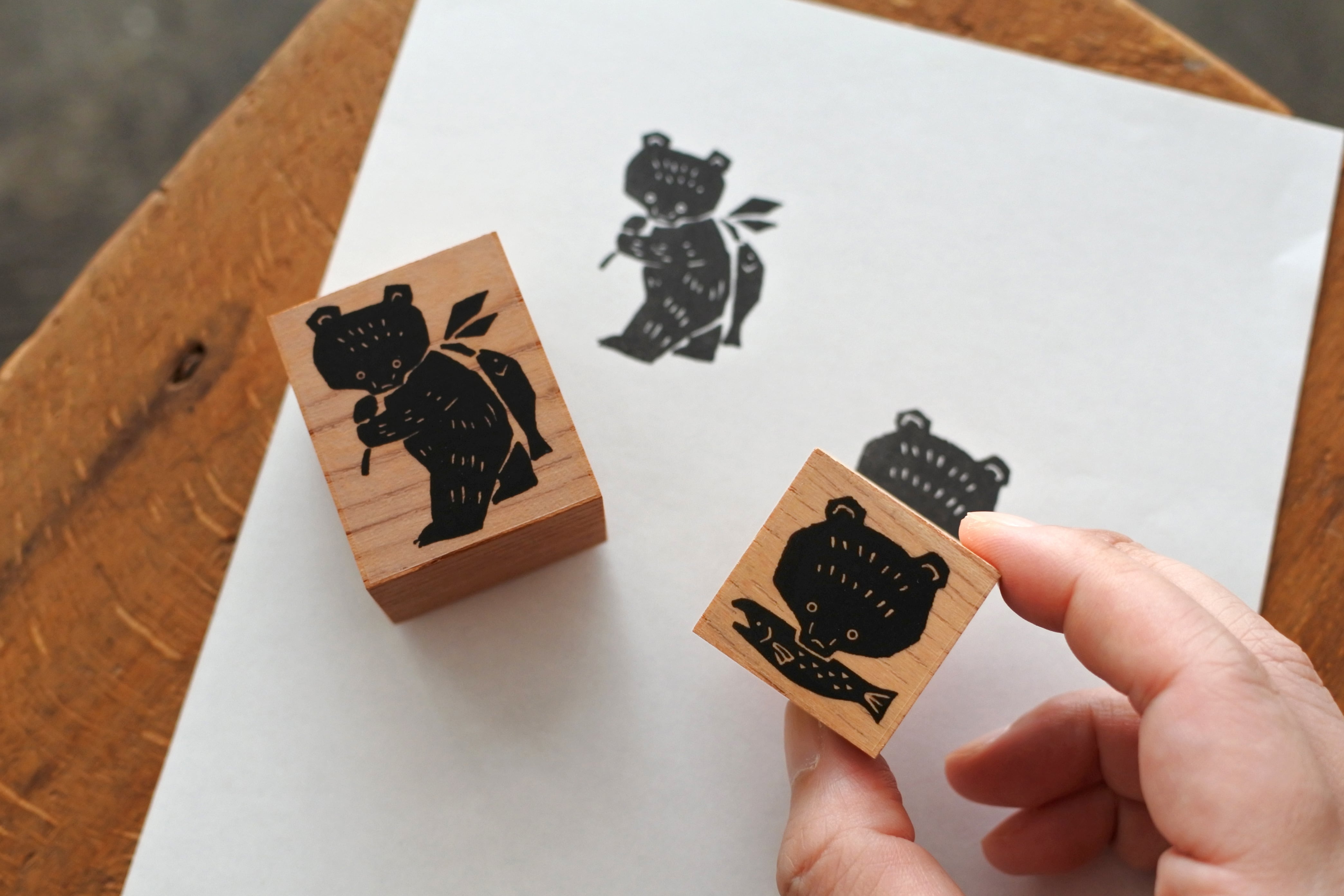 熊のスタンプセット、再販中！ | Mokuji