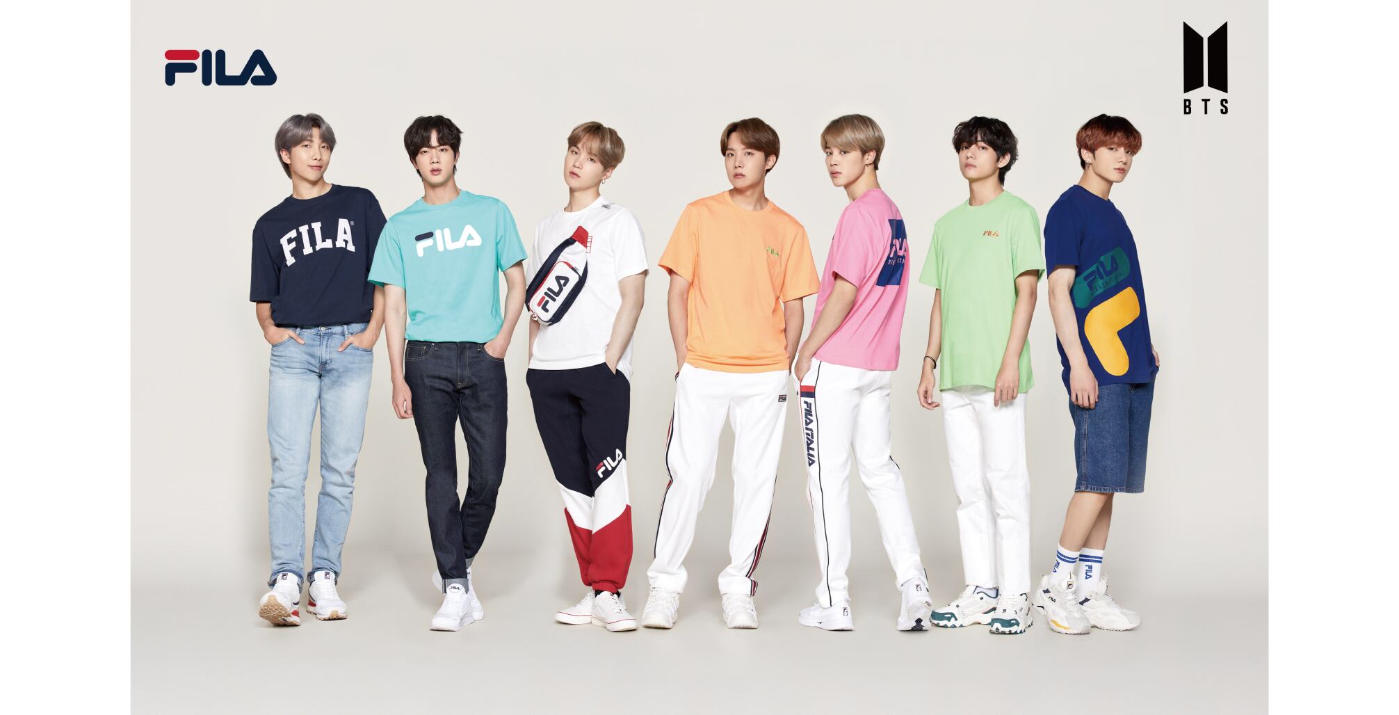 FILA BTS着用モデルTeeシャツ予約スタート❗特典「クリアファイル8枚