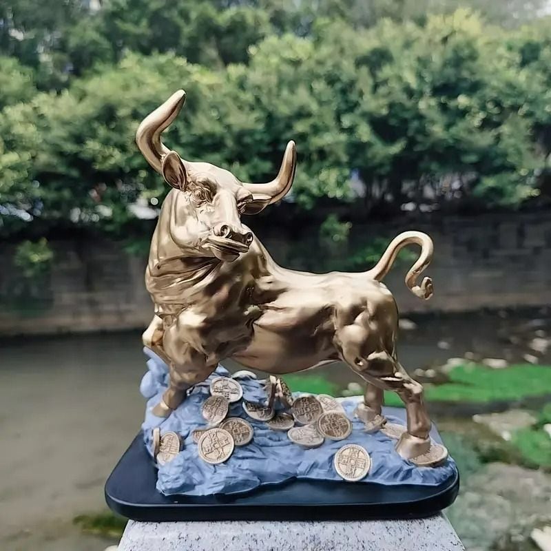 ドクラアニマル ウシ｜マライカ公式通販 黄銅 牛 金色の置物 約14cm