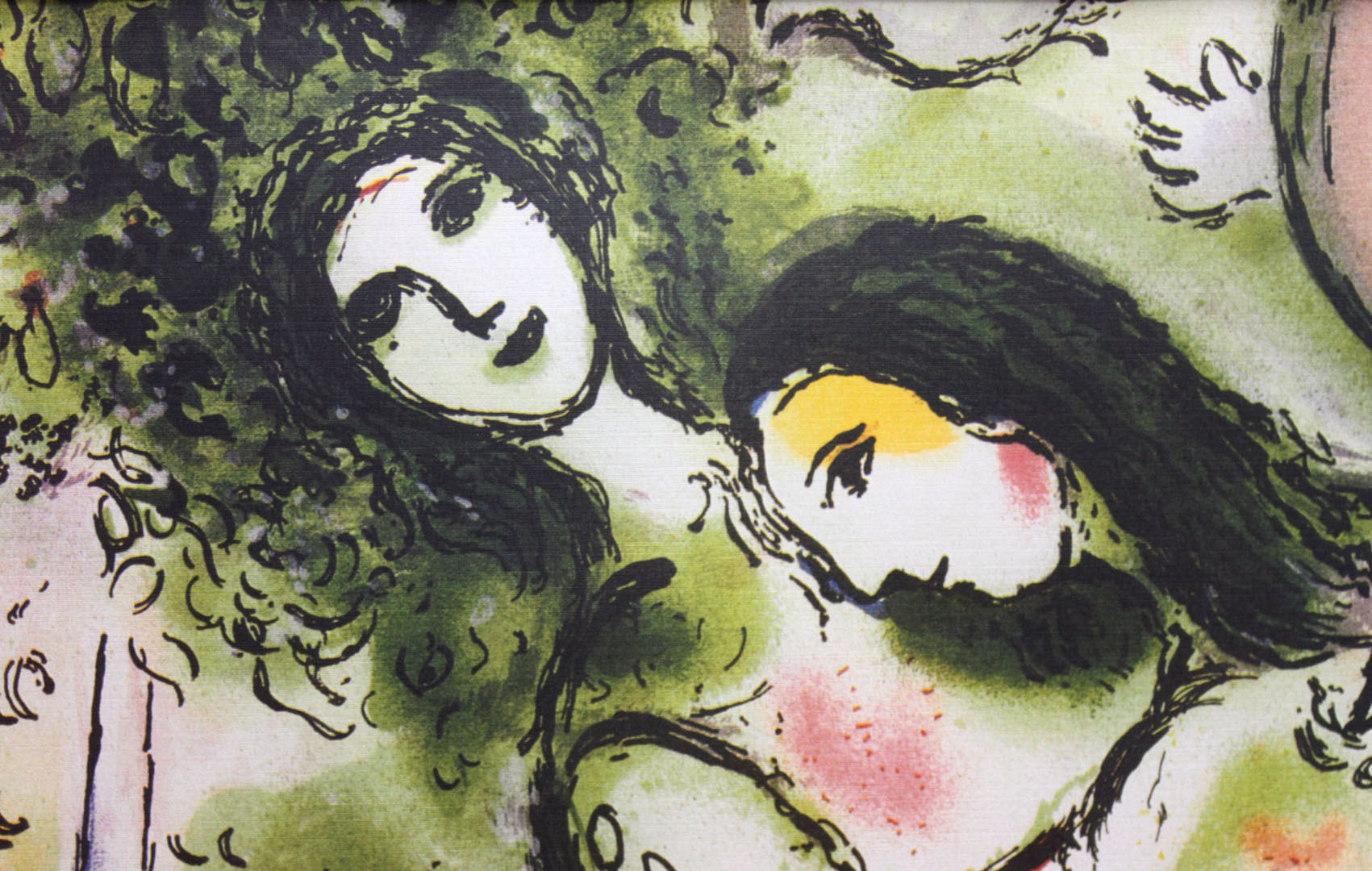 マルク シャガール作品「ロミオとジュリエット」額縁4色選択可能 作品