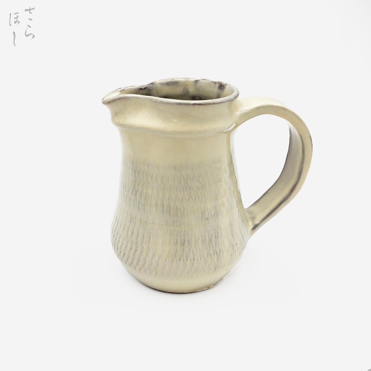 小鹿田焼 緑釉ピッチャー 水差し 小石原焼 民藝陶 骨董品 陶印あり 小