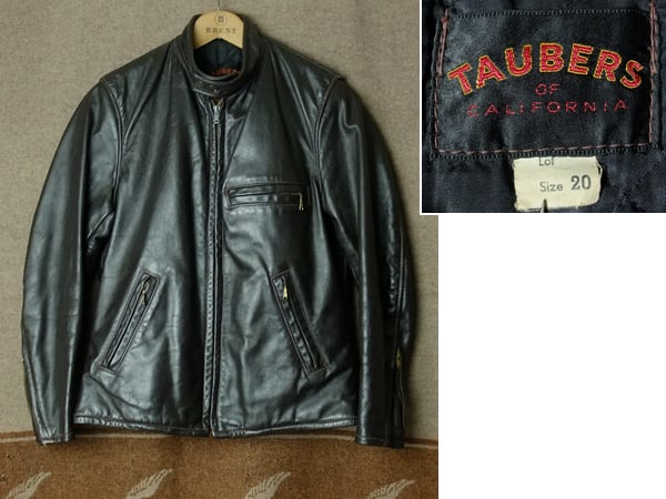 60s～ TAUBERS OF CALIFORNIA Motorcycle Leather Jacket | Wonder