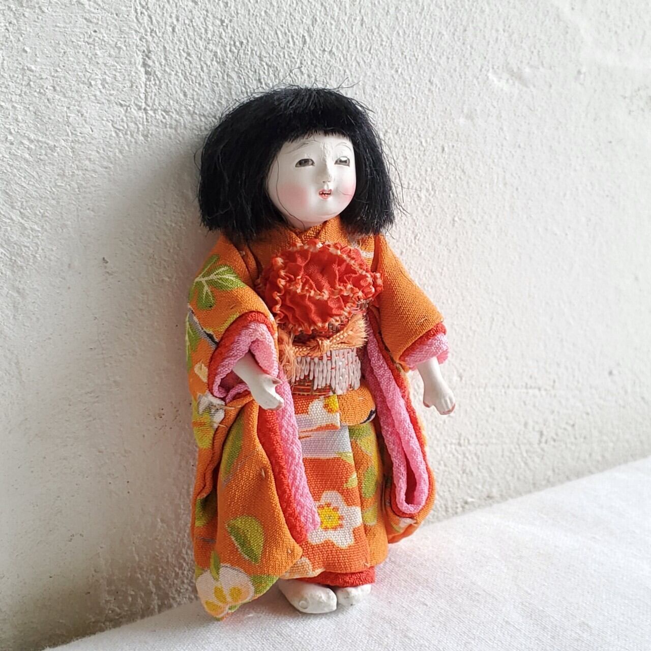 市松人形⑨ 明治初期 アンティーク ヴィンテージ レトロ 日本人形 着物