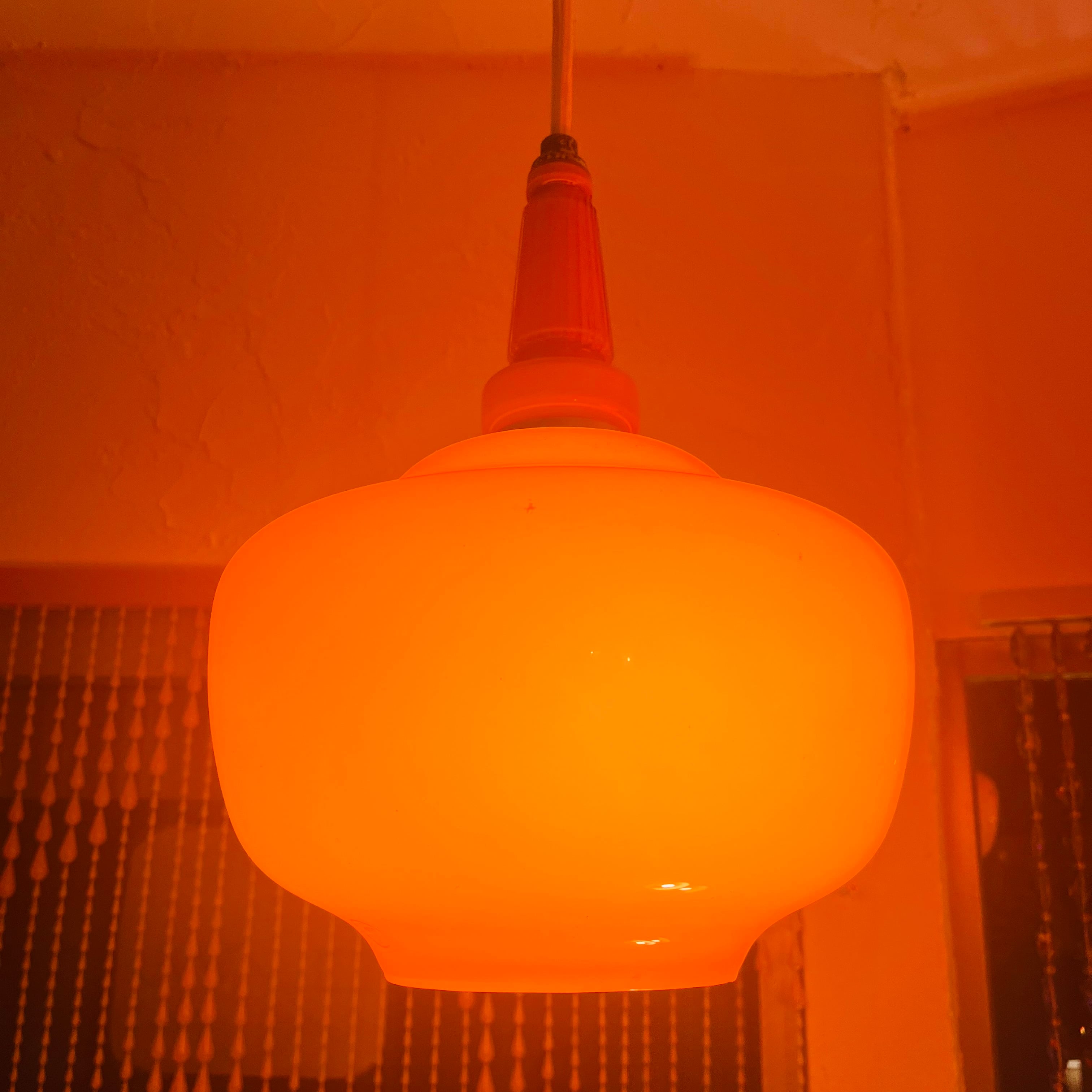 みん 照明 ライト ランプシェード ナショナル 樹脂製 オレンジ 球体×2