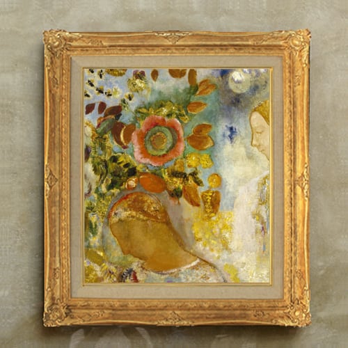 油彩画家 ウィルム ヘンラート イタリア製 絵画 額縁 輸入雑貨 複製画