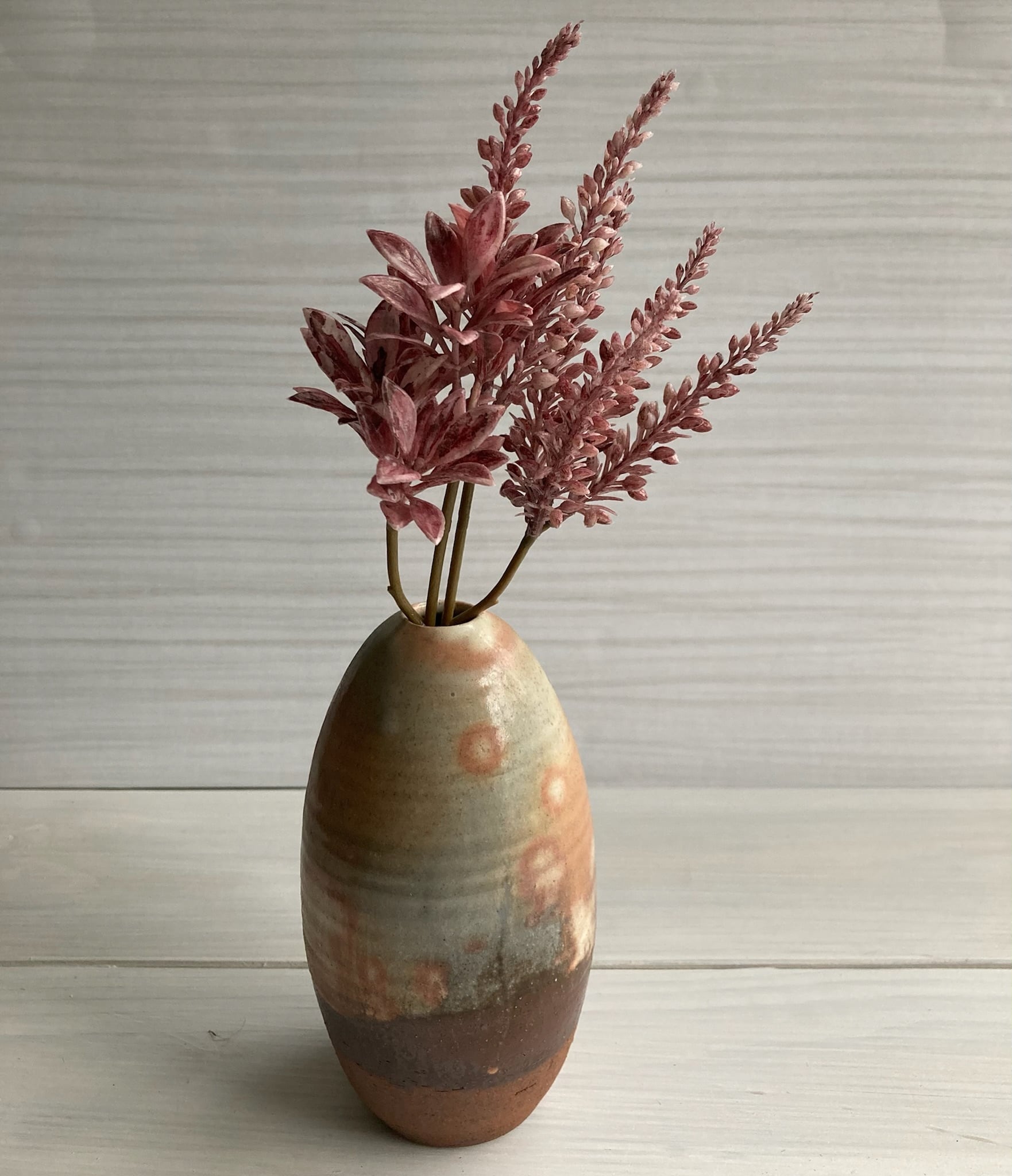 花入 萩焼窯変花入 松唐山