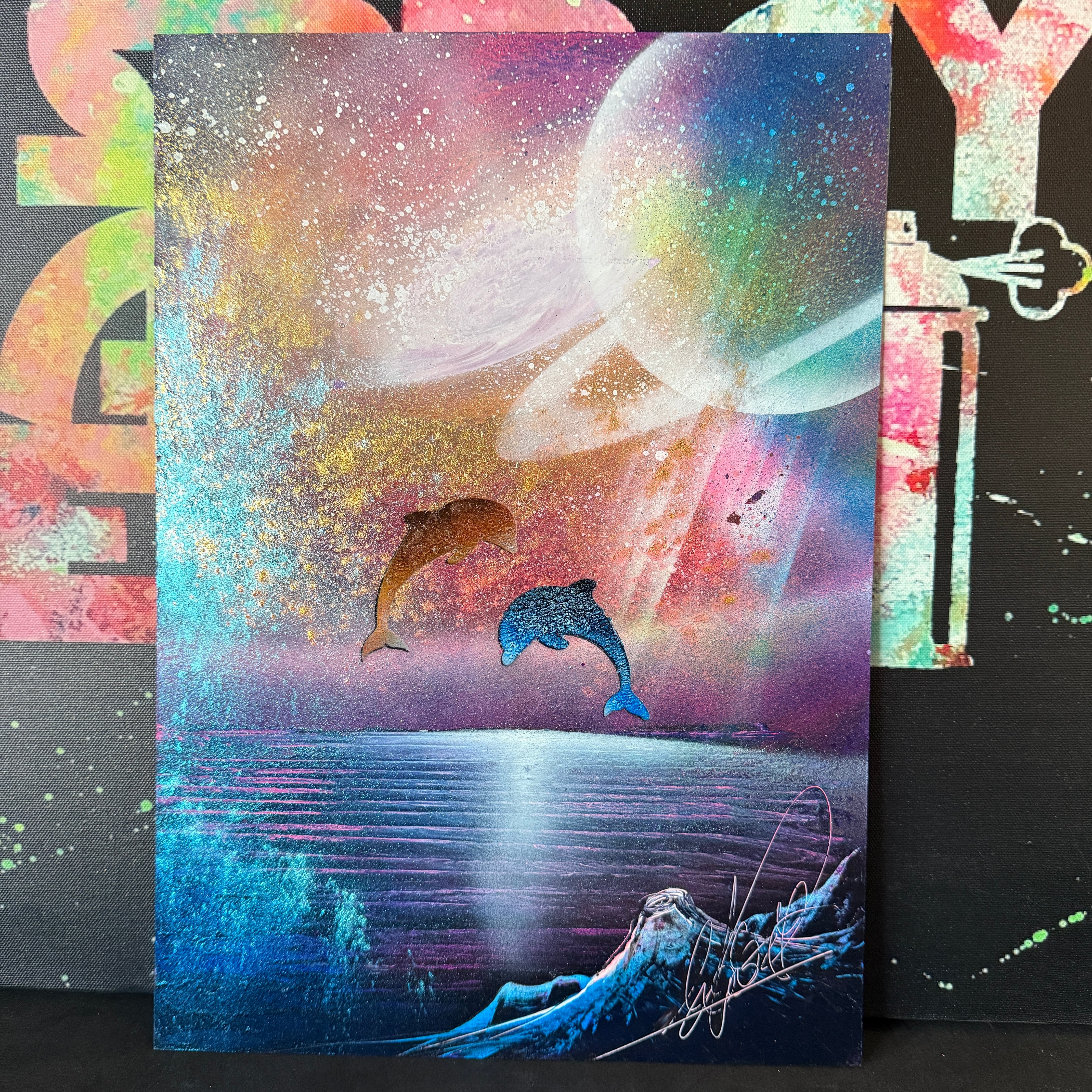 スプレーアートエデン 原画 B4 スプレーアートエデン クラゲ 原画紙B4