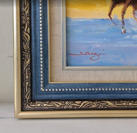 佐伯祐三作 油彩画「巴里郊外」 佐伯祐三作 油彩画「巴里郊外」 佐伯祐三