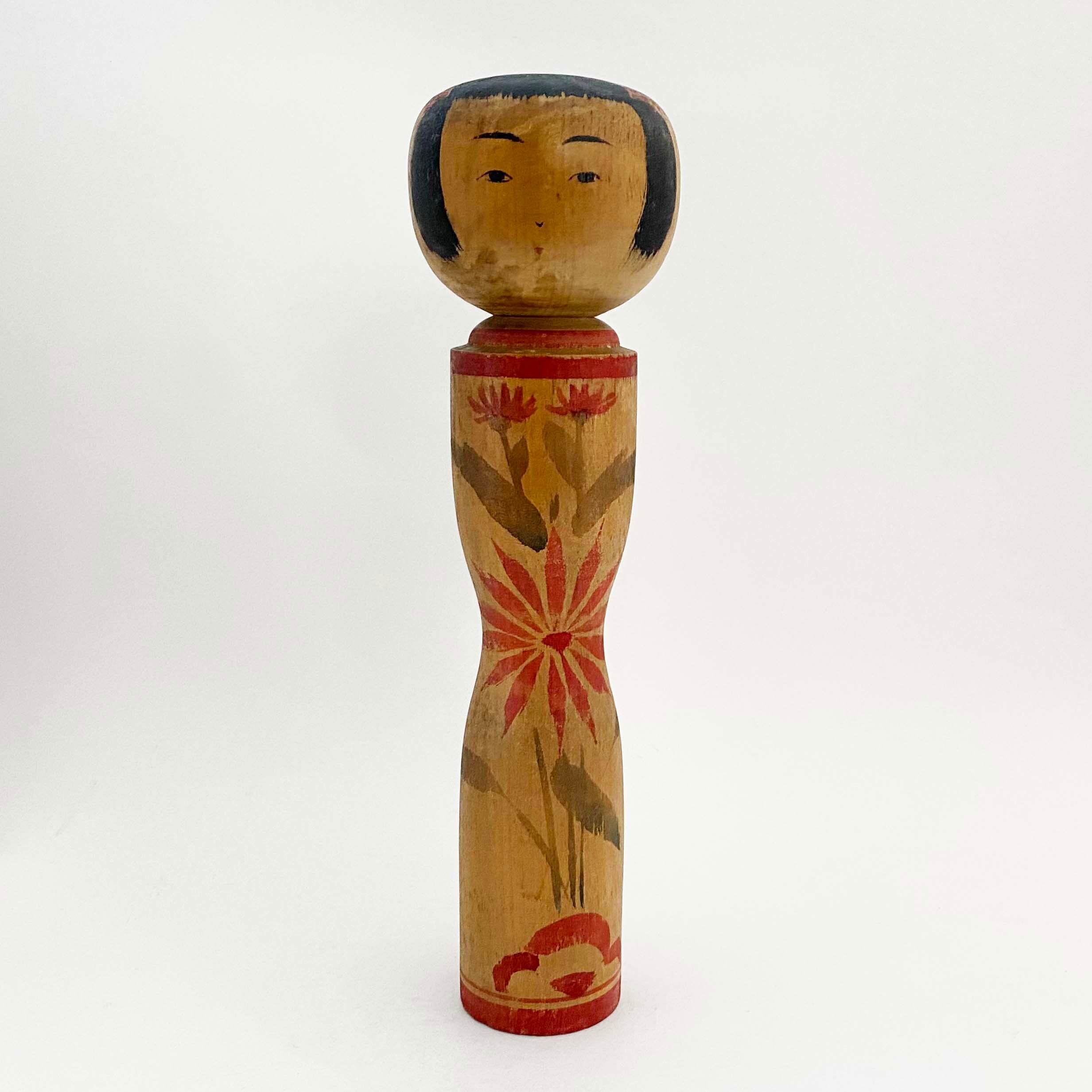 ⭕️木地山こけし 伝統こけし 小椋啓太郎指導 1.5尺大型 蒔絵師 小野寺