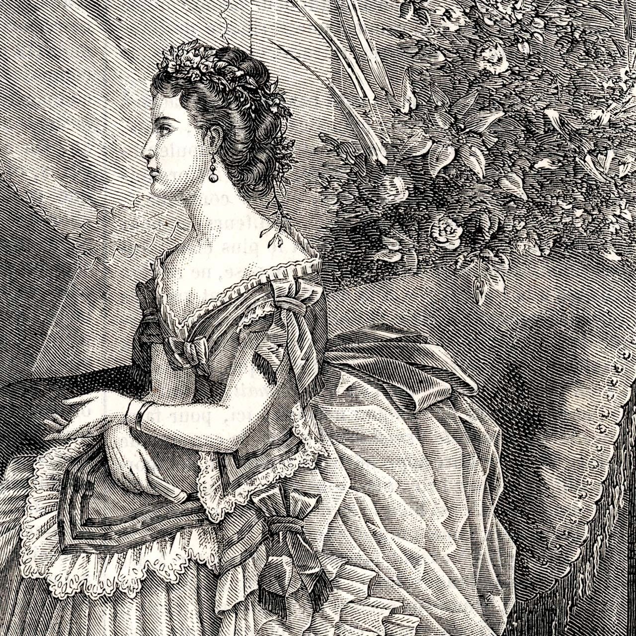 印刷用350dpiデータ】1873 フランスファッション誌『 La Mode