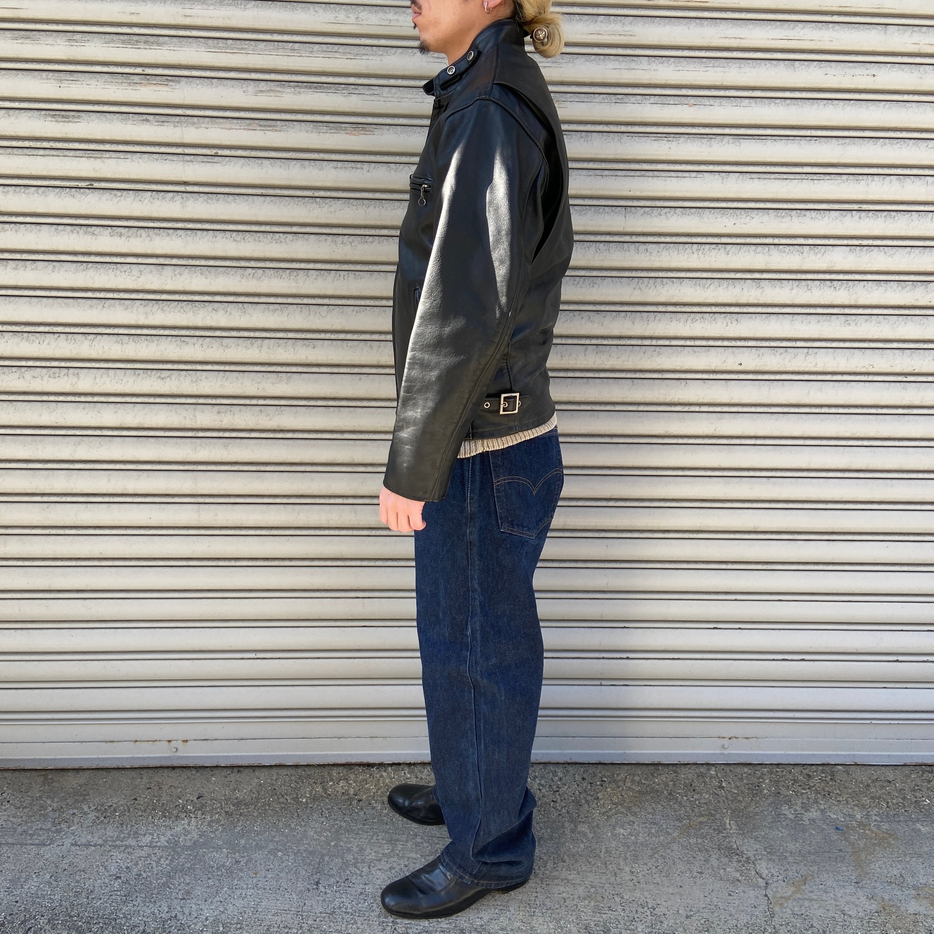 USA製 Schott N.Y.C 641 シングルライダースジャケット 36 | 古着屋 Uan