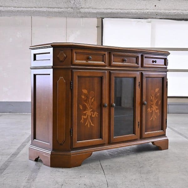 りっちゃん☆管379☆イタリア製☆象嵌細工☆サイドボード☆天板大理石