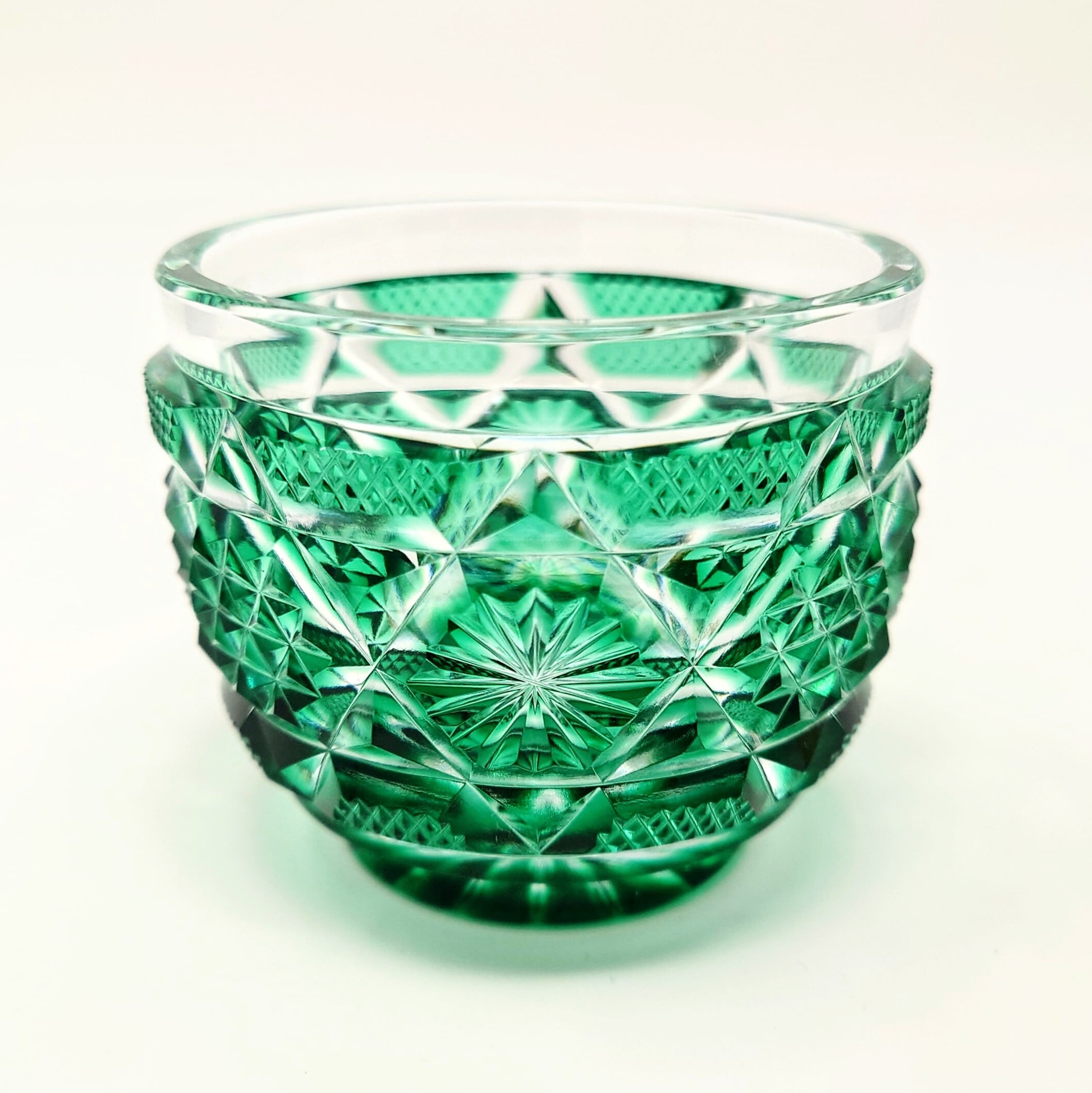 薩摩切子 馬上杯 「太陽とともに」︰ゴールド 頌峰作 | 薩摩切子