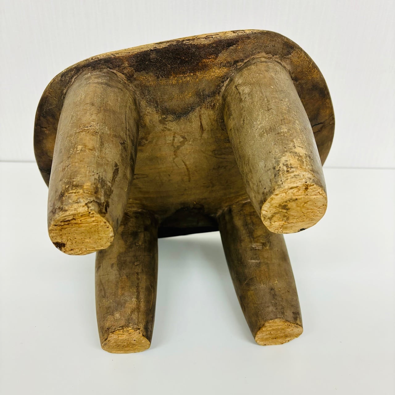 アフリカ セヌフォ族 スツール 椅子 木彫り コートジボワール 民族工芸