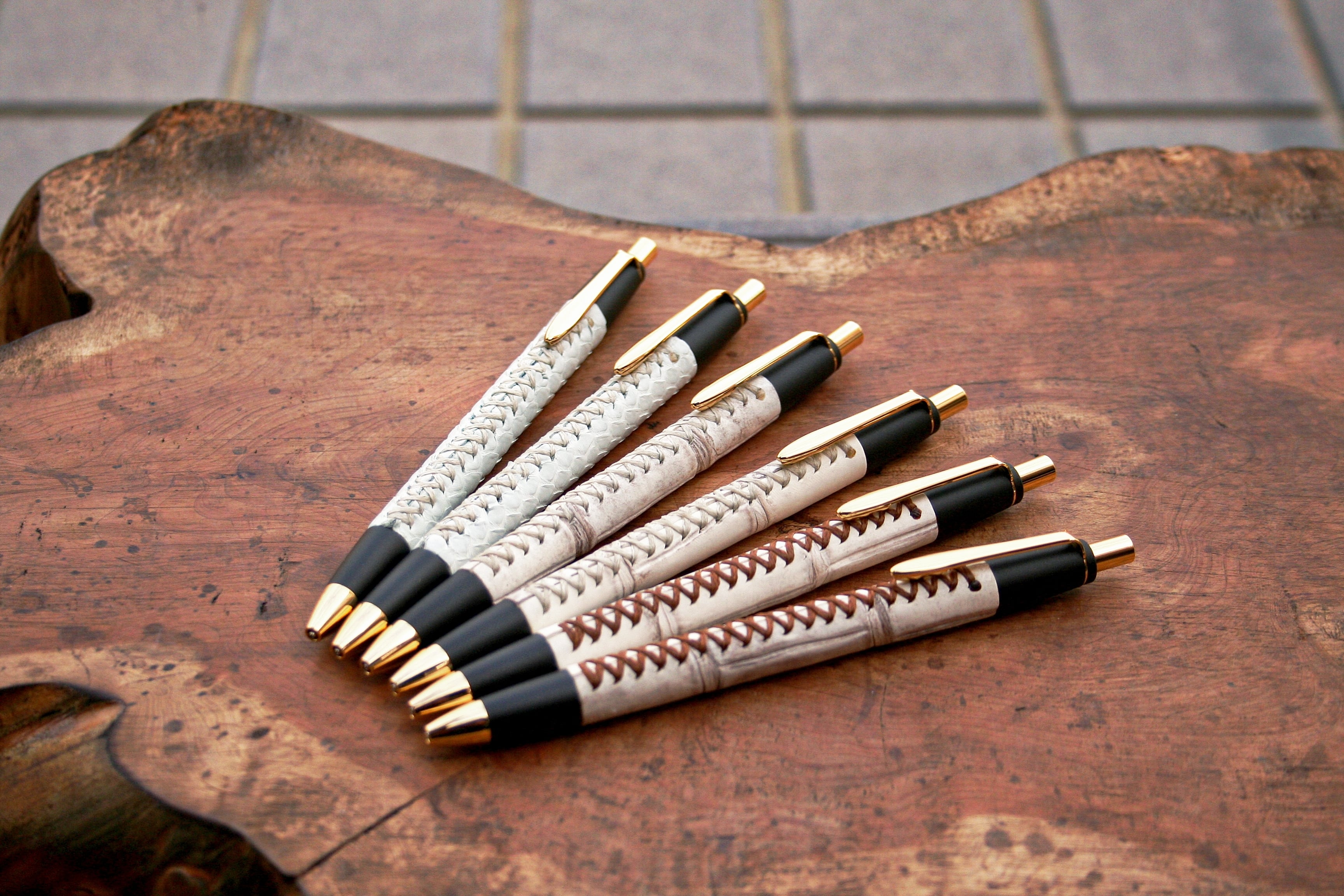 Schicksal シックザール 革軸ペン ヒマラヤクロコダイル シャーペン 5