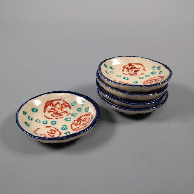 457『黄瀬戸 菊皿』 /骨董品 古美術 古道具 アンティーク 457『黄瀬戸