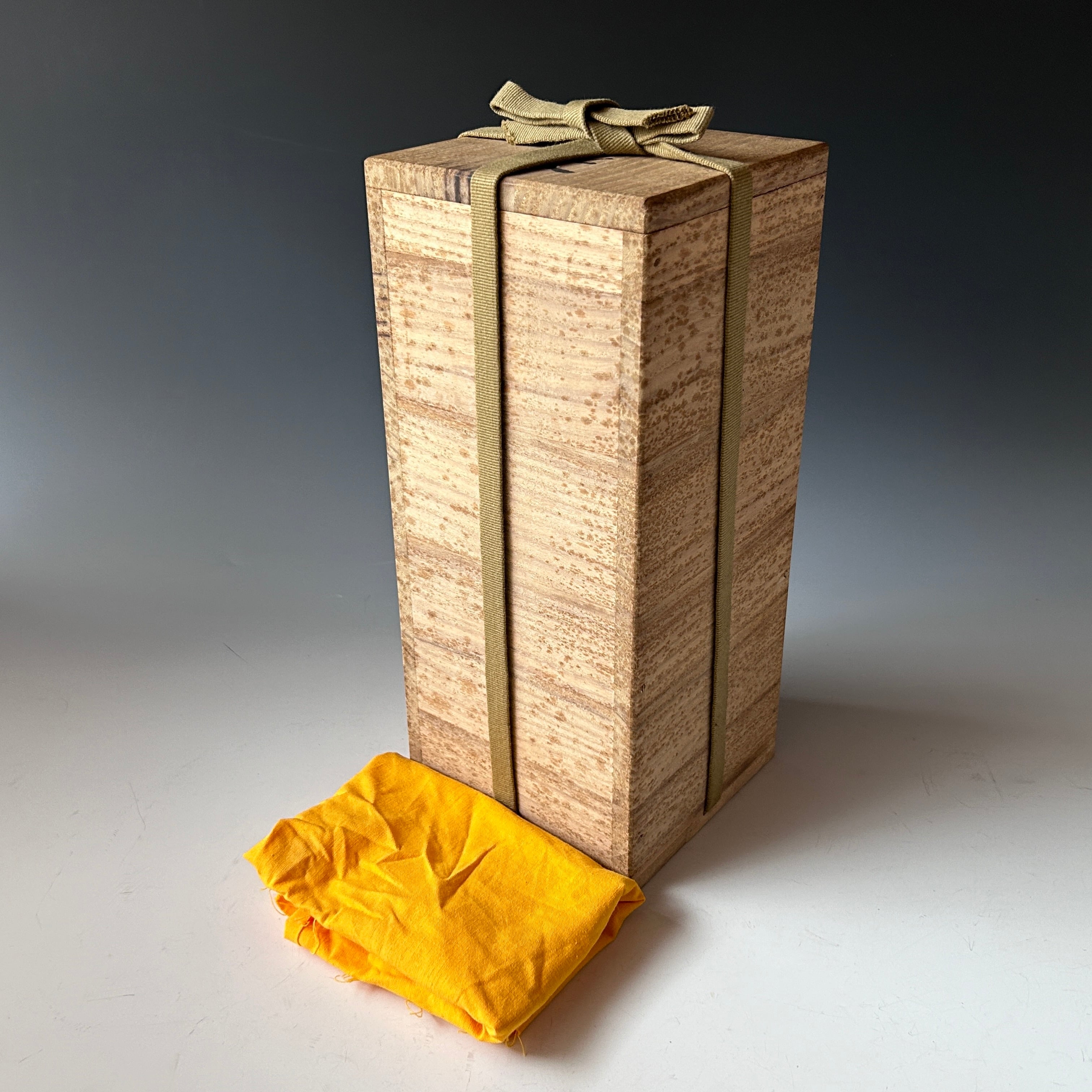 茶道具 御釜師 山口浄雄作 銅製 円能斎好 渦頭火箸 共箱 V 8572 茶道具