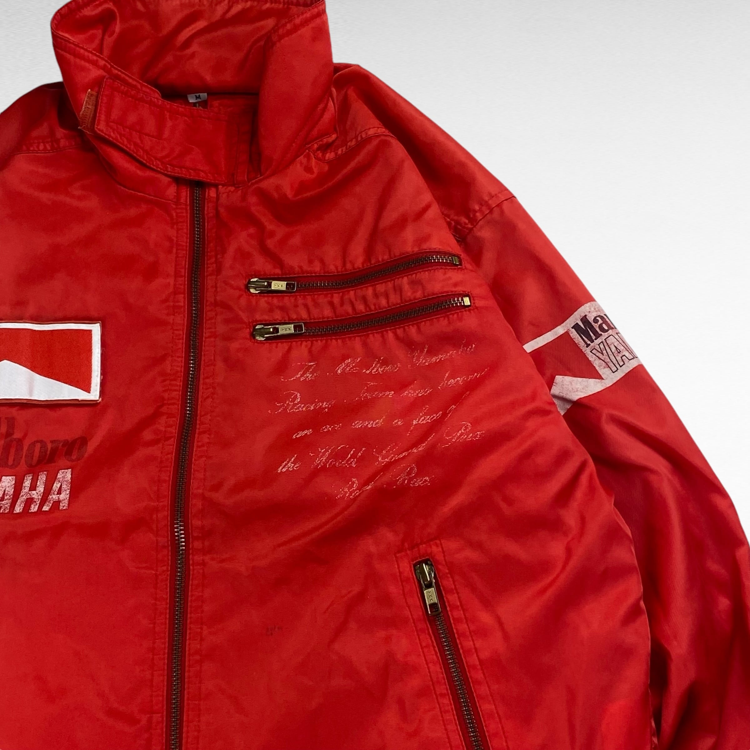 80〜90's】 マルボロ YAMAHA ナイロンレーシングジャケット M ブルゾン