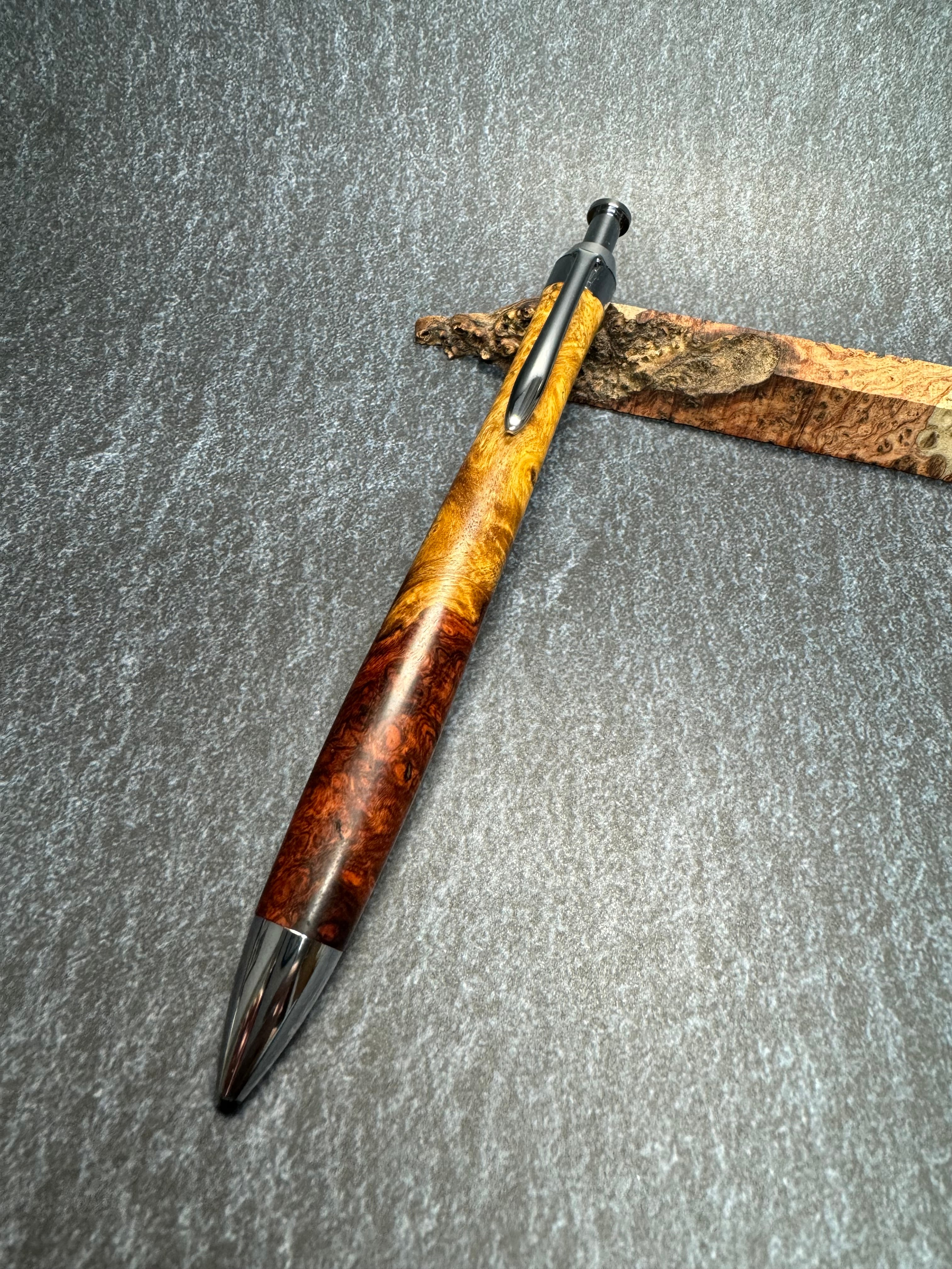 クラフトA MP202 本花カリン瘤紅白シャープペンシル0.5mm