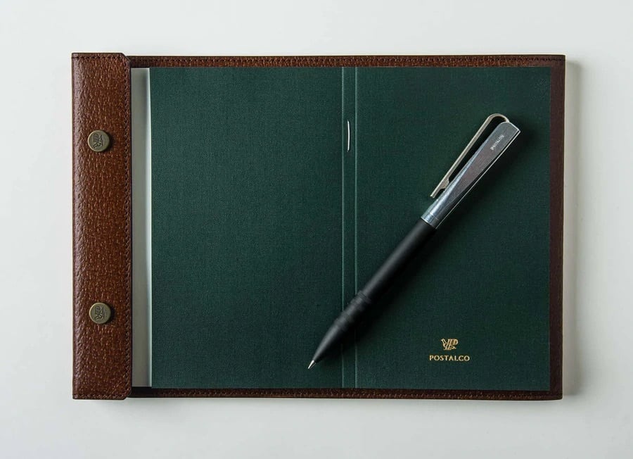 POSTALCO/ポスタルコ】オールレザースナップパッド A5 ライブラリー