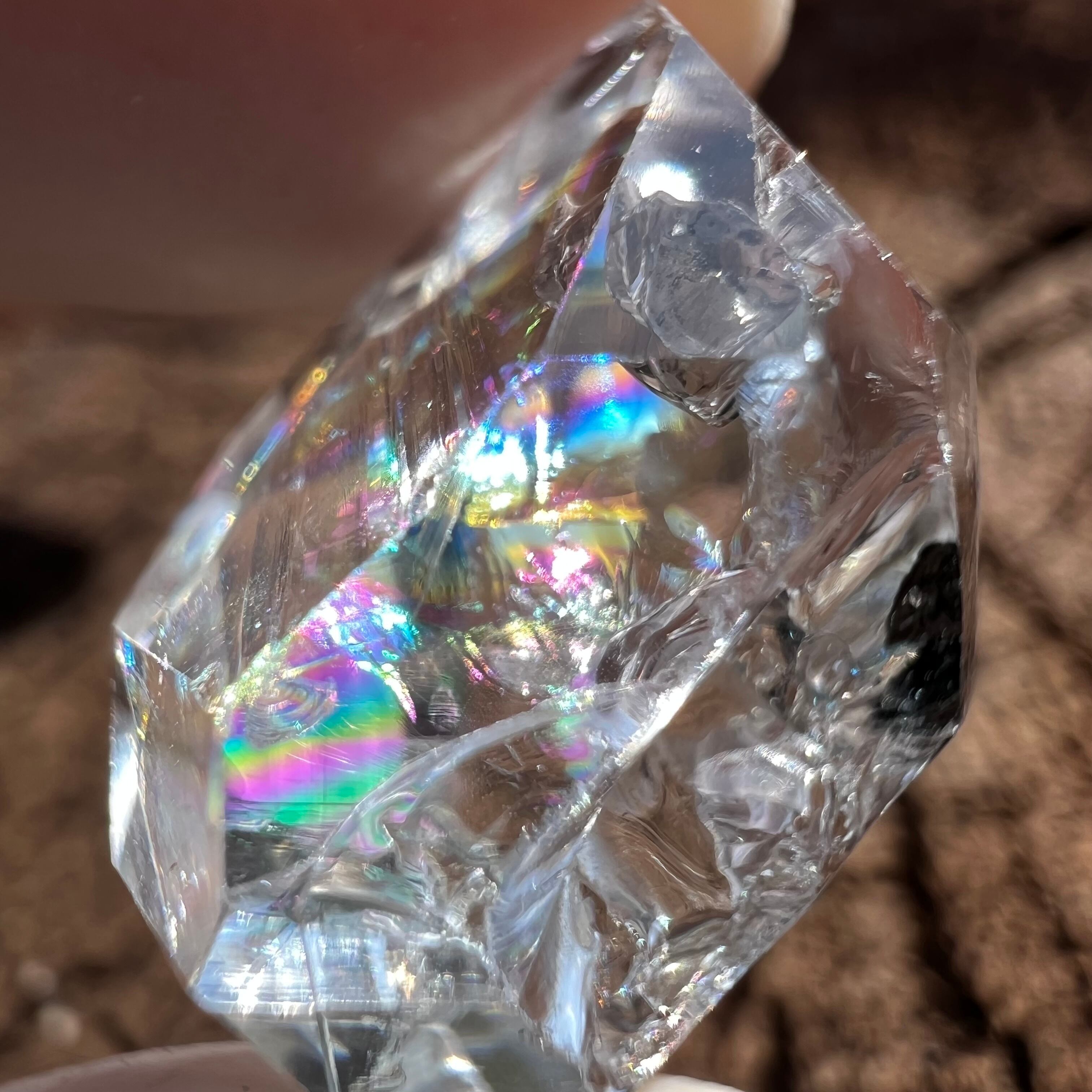 レインボー入り ハーキマーダイヤモンド ニューヨーク州 | アトリエ セドナ