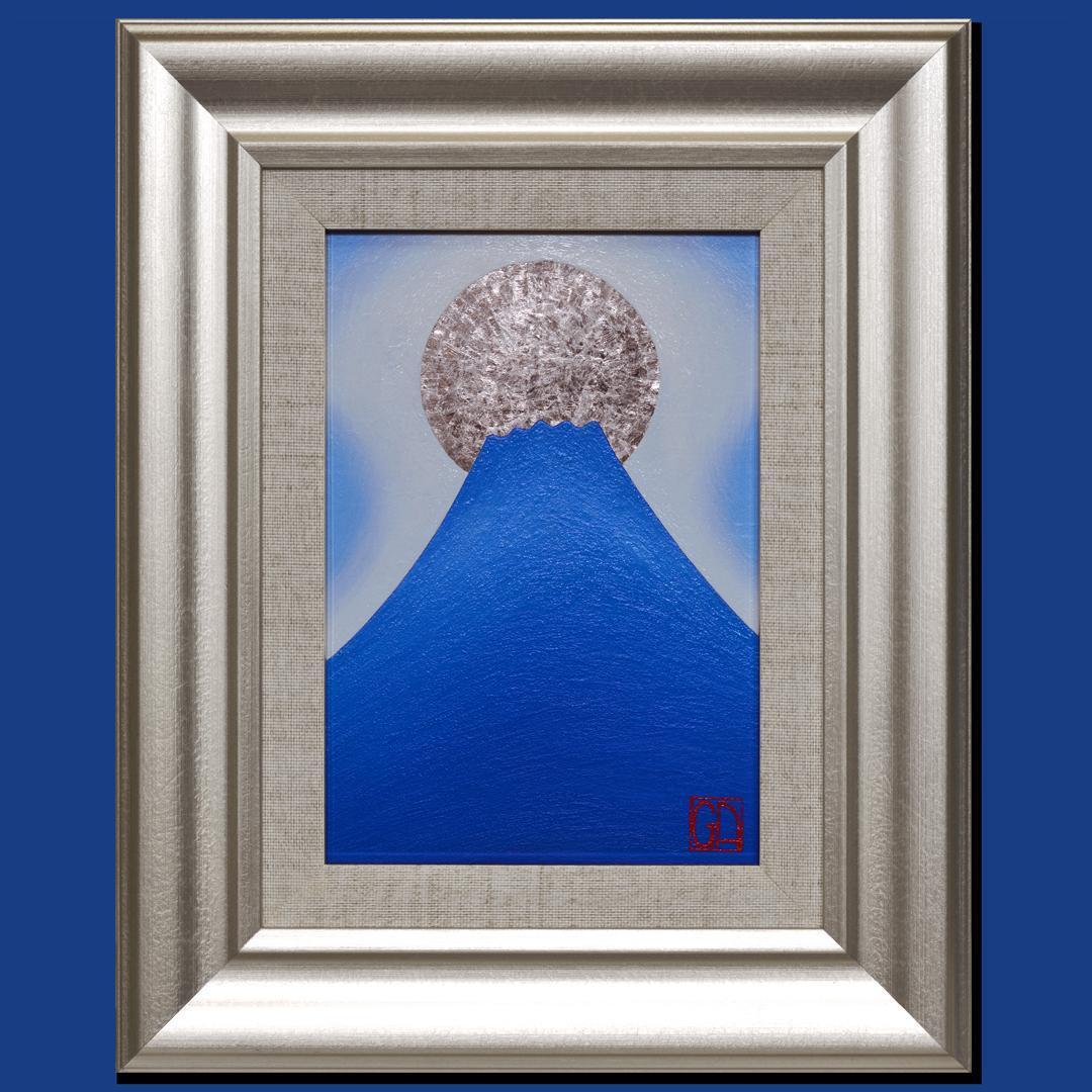 円の循環と不二のゆく川の如し○『太陽と富士山』△がんどうあつし絵画