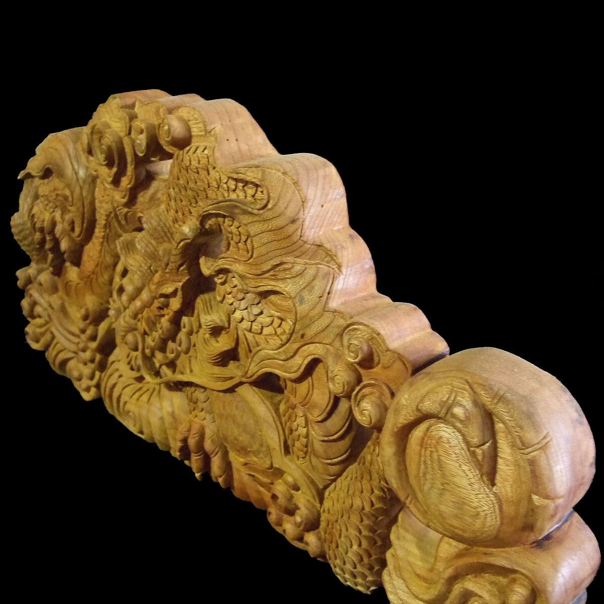 玉龍 右】 山車、だんじり、蟇股彫刻 60cm | ㈱田中ソウケン