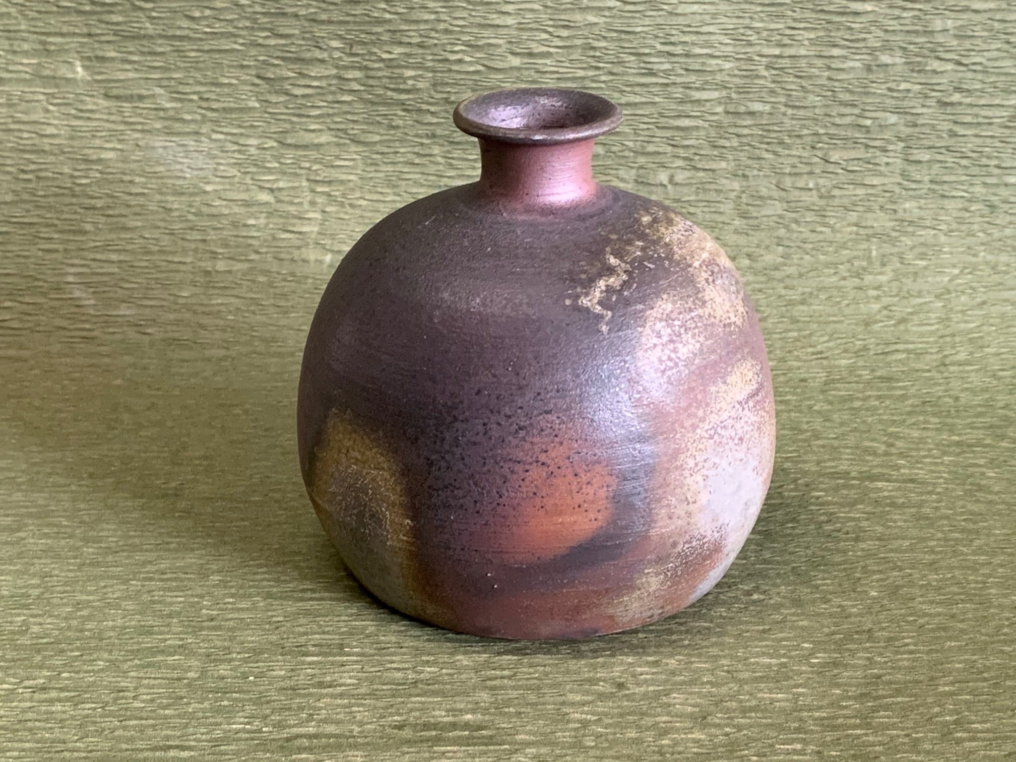 西墻邦雄 細口花入 備前焼