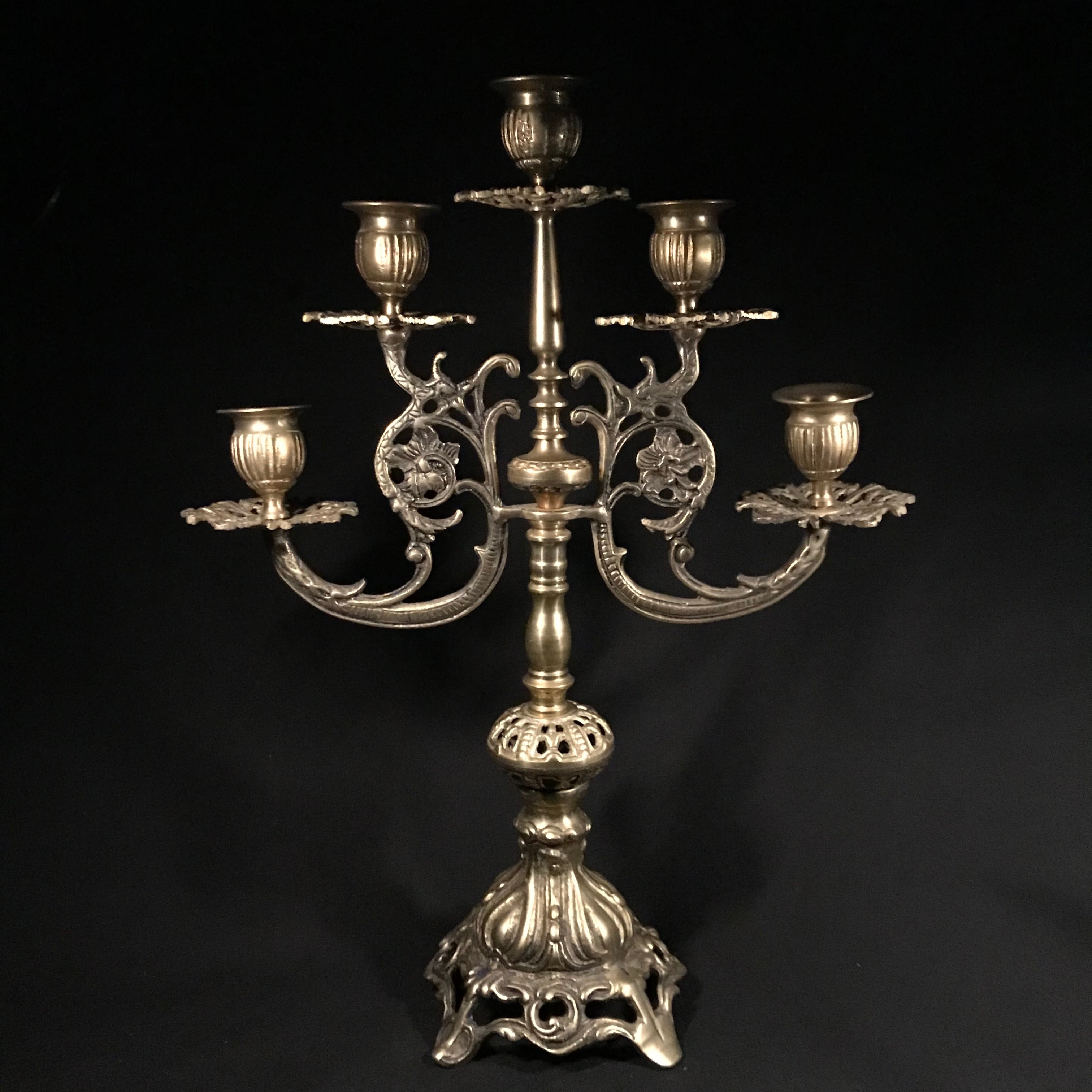 真鍮の燭台/ アンティーク キャンドルスタンド | quelque jour