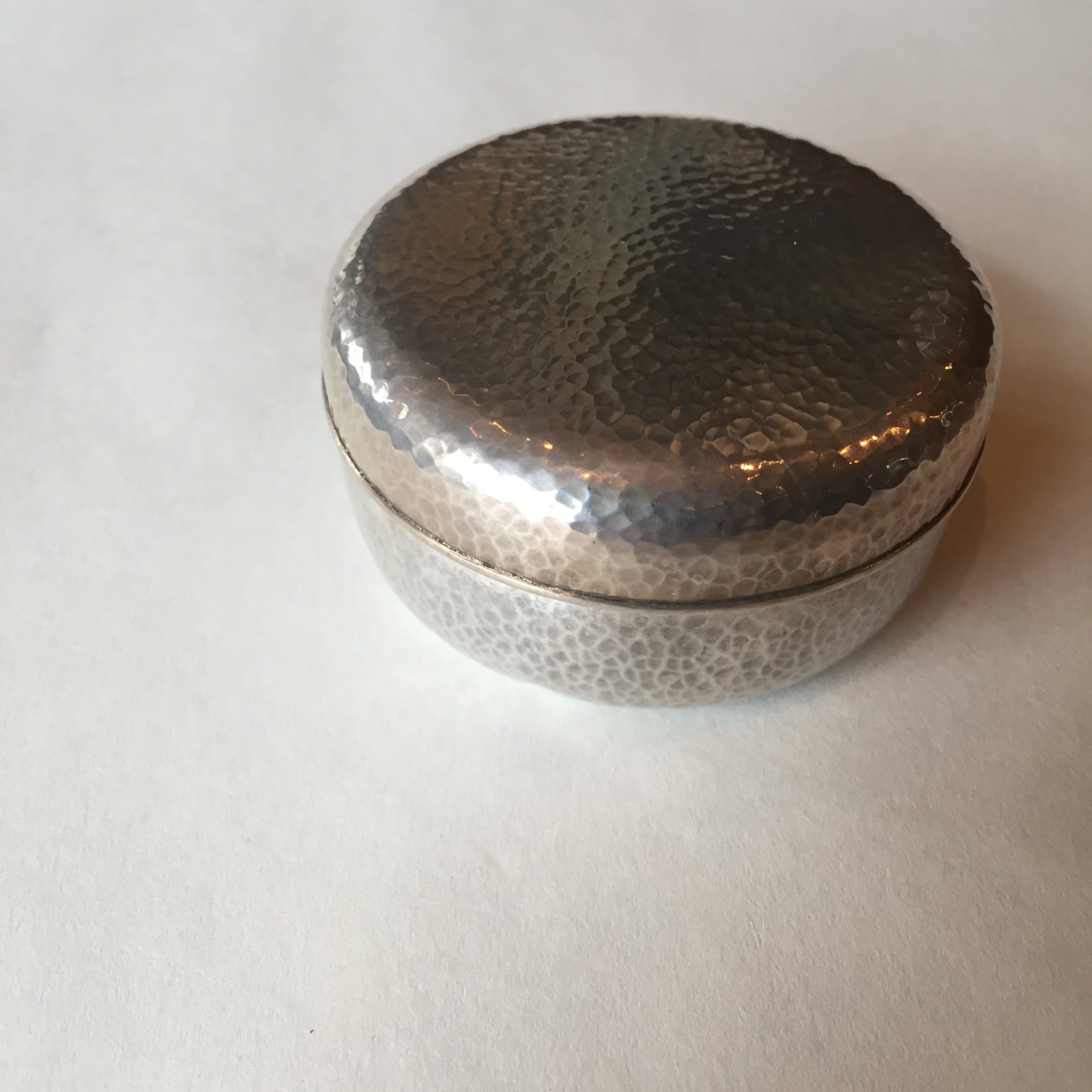 Japan Vintage 純銀 尚美堂 ヤンポ 菓子器 茶道具 鎚目骨董 古道具 66g