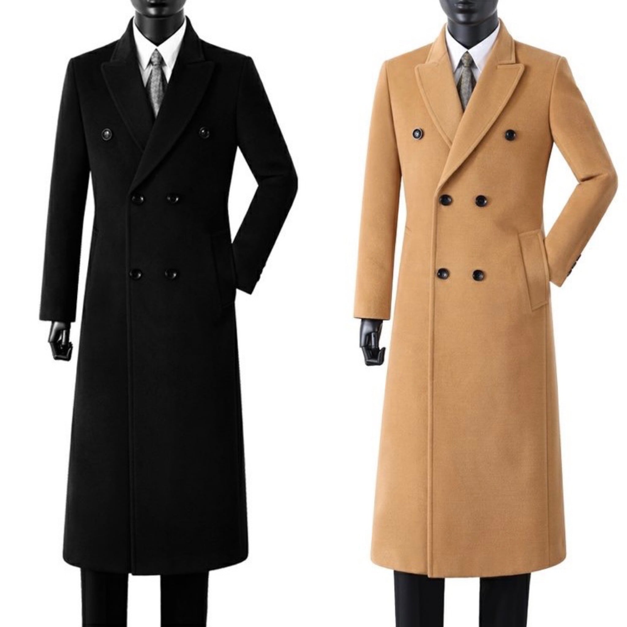 ウールダブルロングコート | Wide Range