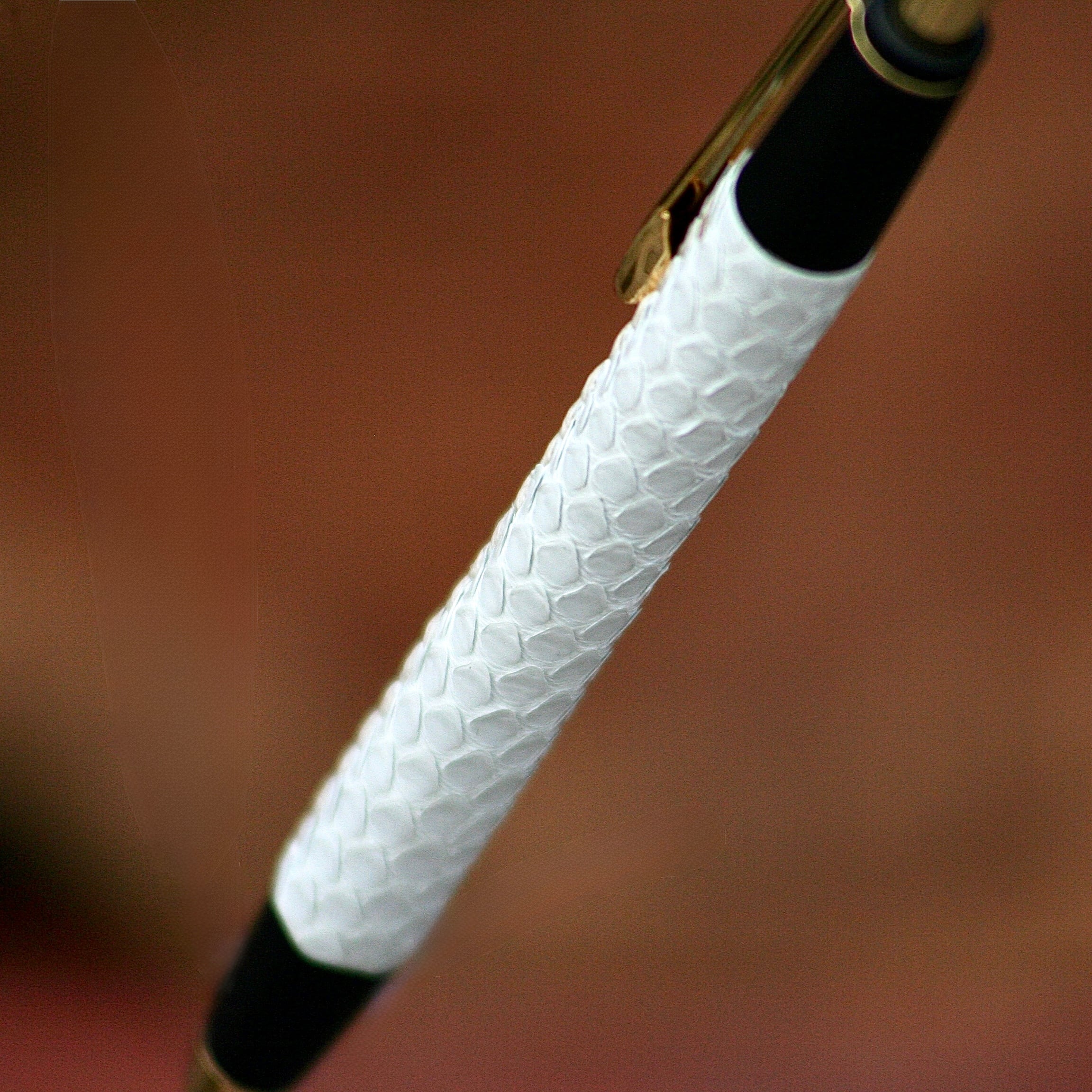 ラスト販売 ☆巳年限定☆ 革軸ペン【パイソンレザー（白蛇革