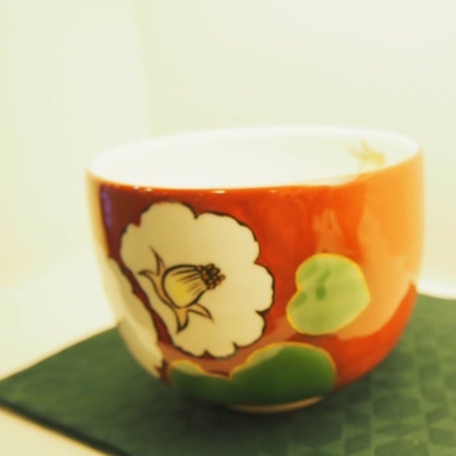 京焼 抹茶茶碗 椿 赤 | 祇園359netshop