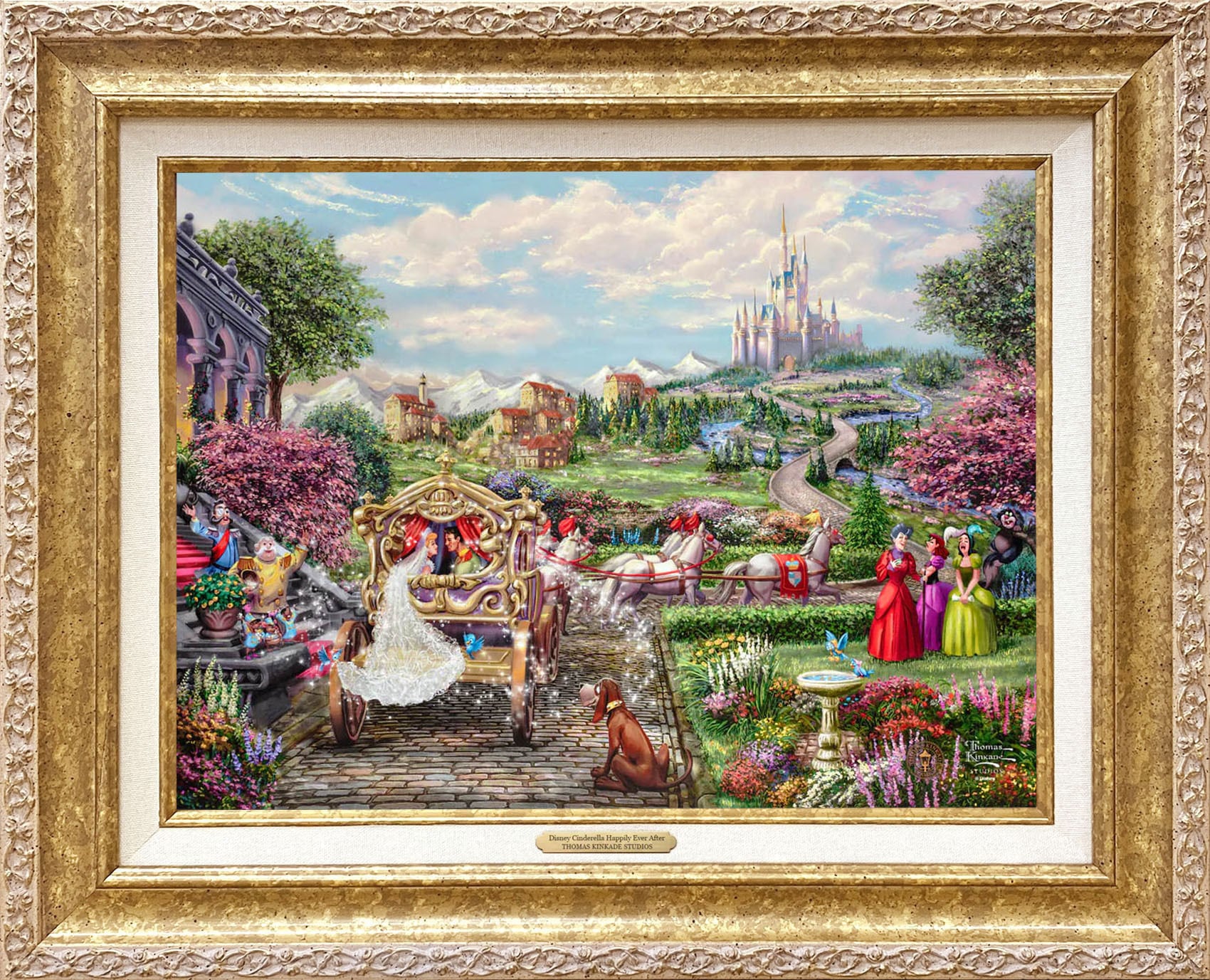 ディズニー絵画「シンデレラ/ハピリー エバー アフター」作品証明書