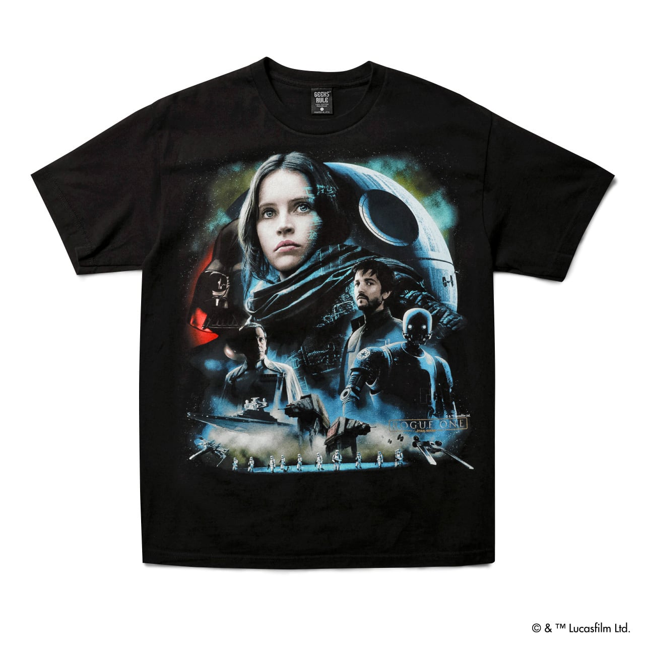 Rogue One: A Star Wars Story / GEEKS RULE 15 SILKSCREEN PRINTING T
