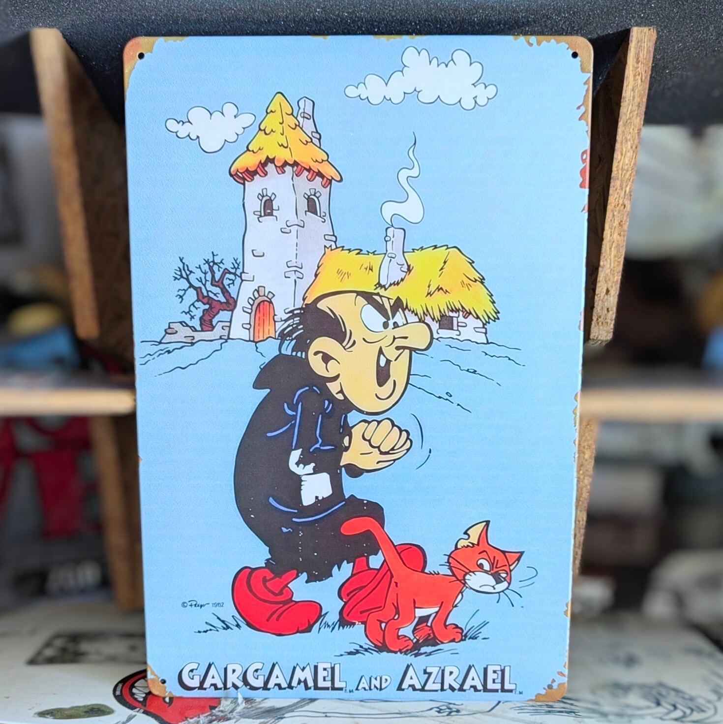 お宝】スマーフ SMURF 額付き ヴィンテージ アンティーク お宝