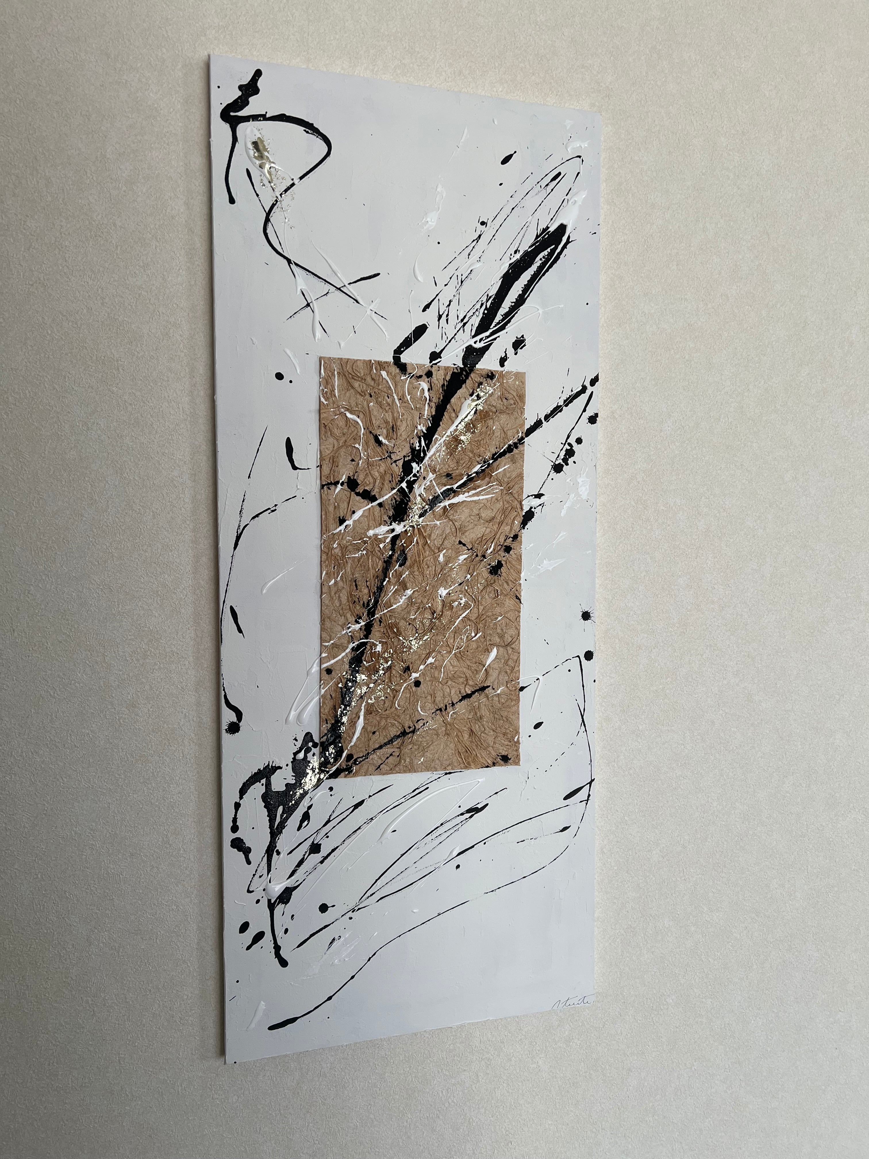 原画/額装済み/和風/禅/絵画/アート/抽象画/モダン/ホテル/ピンク