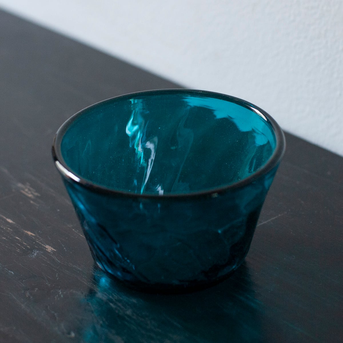 希少・秀逸品!! 小谷ブルー・銅巻き瓶 小谷眞三作品（倉敷ガラス