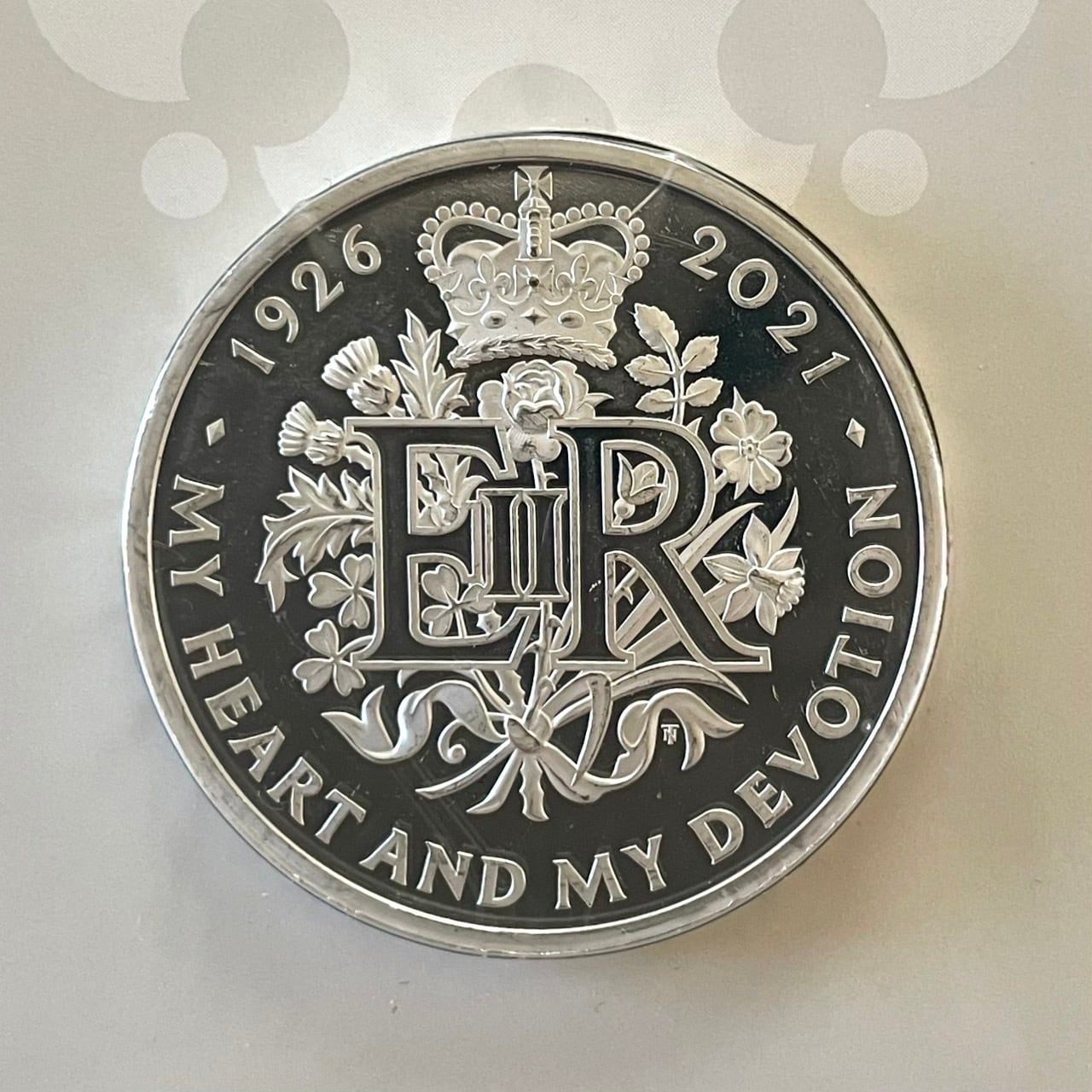 Trial Pyx】エリザベス女王95歳記念5オンス銀貨