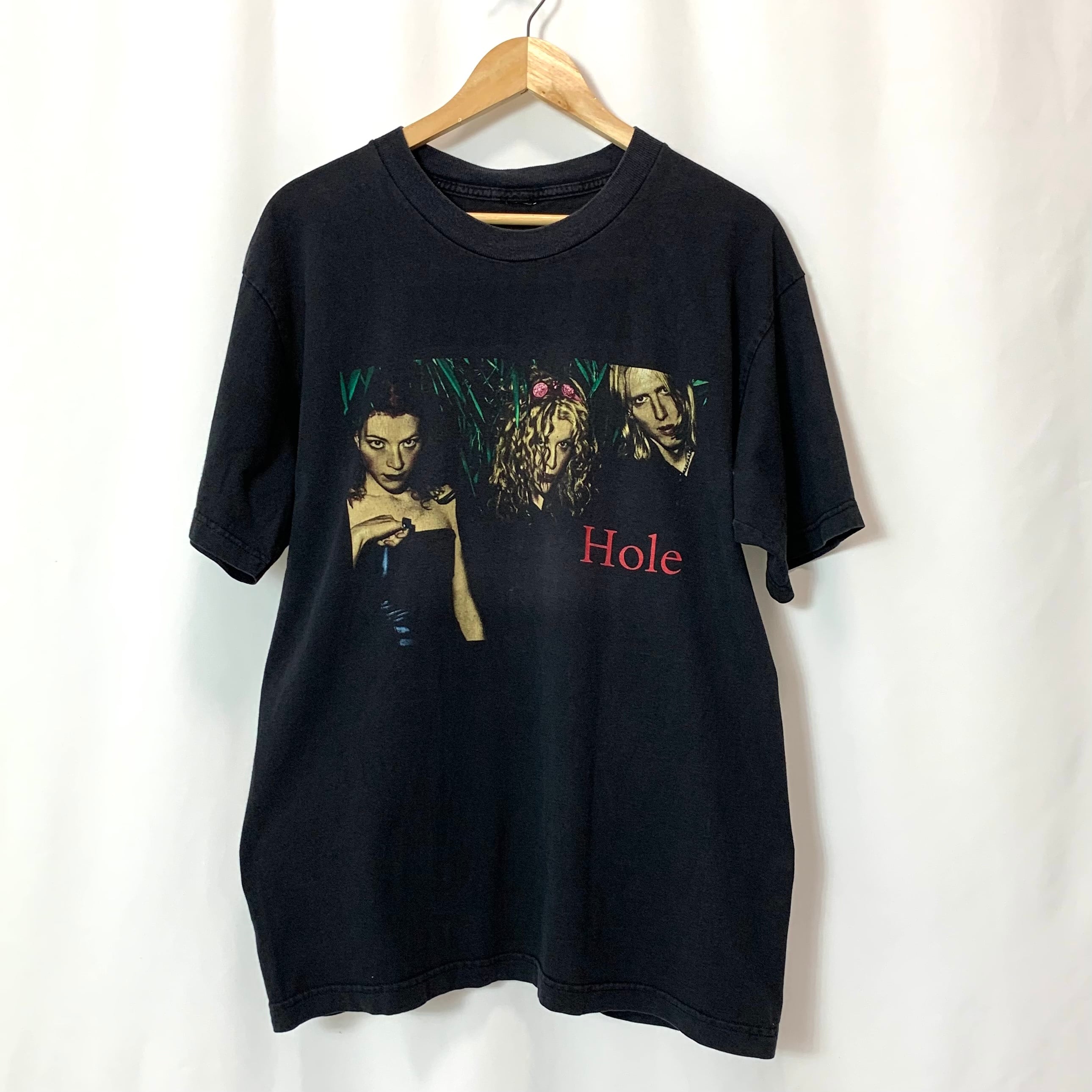 vintage 90s Hole BAND T-shirt TOUR T-shirt print T-shirt Courtney