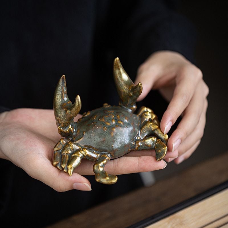 カニ 蟹 風水 置物 風水置物 吉祥 縁起物 招財 開運 財運 金運 商売