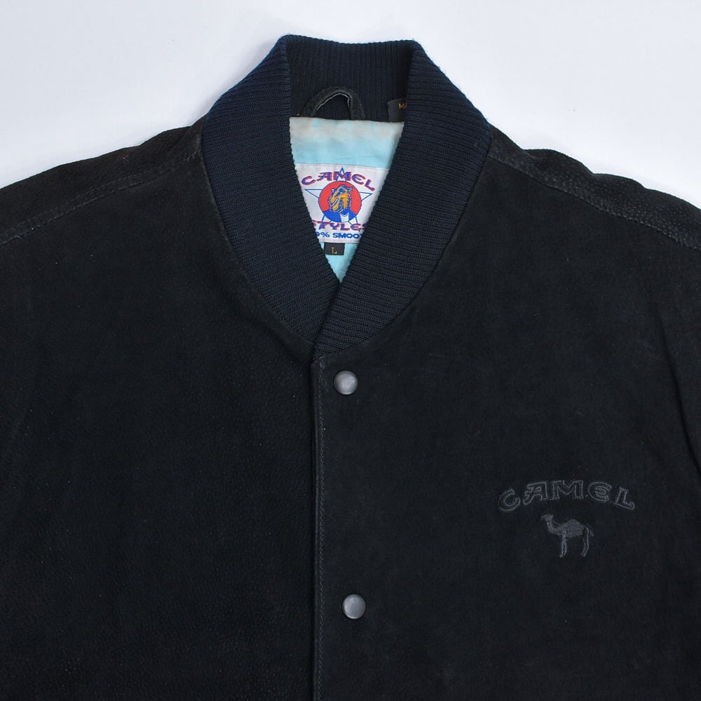 90s CAMEL STYLES キャメル スエードレザー ブルゾン 本革 革ジャン