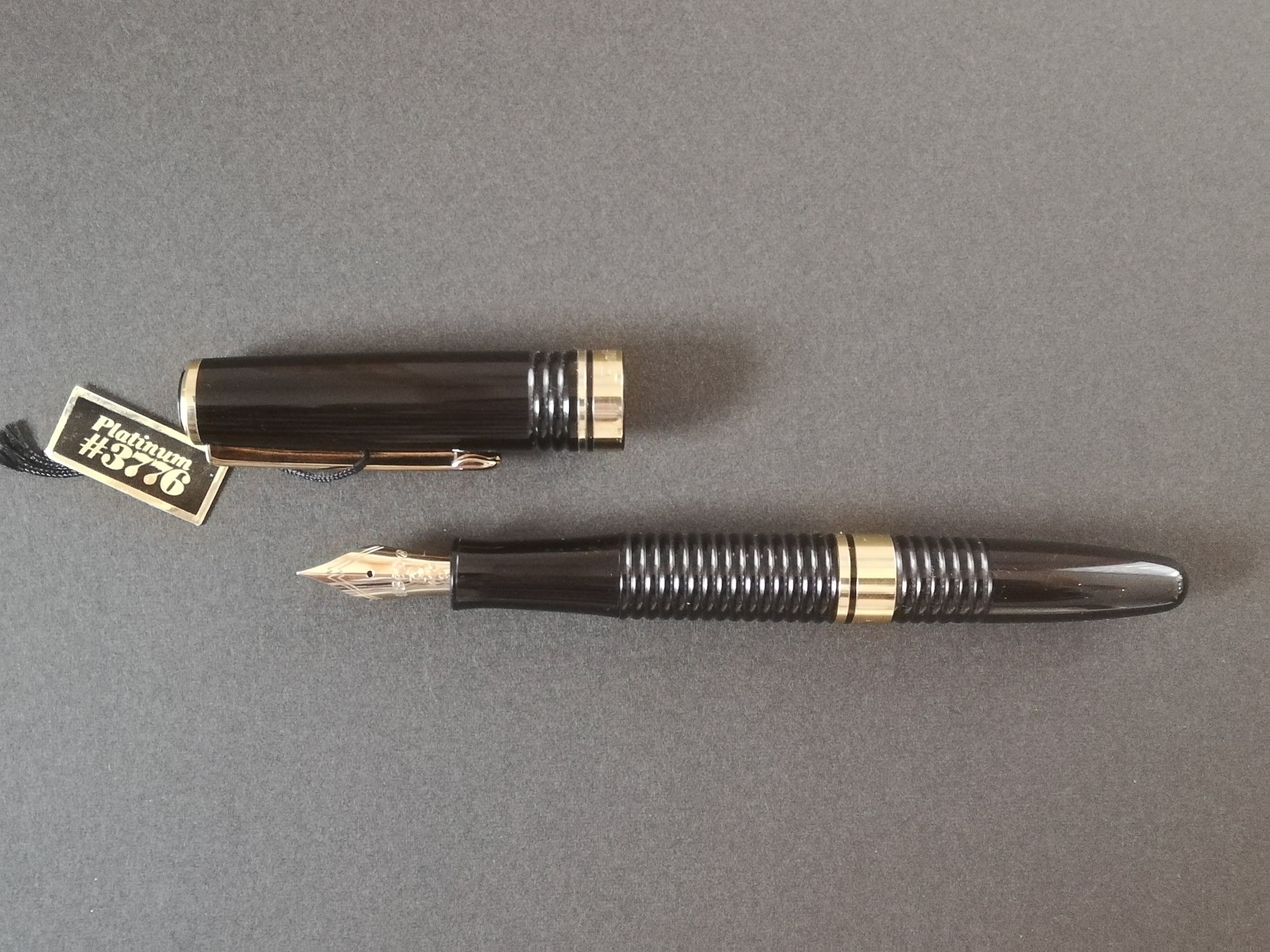 159 オーバーホール済み 万年筆 PLATINUM ギャザード 14k 楽天市場