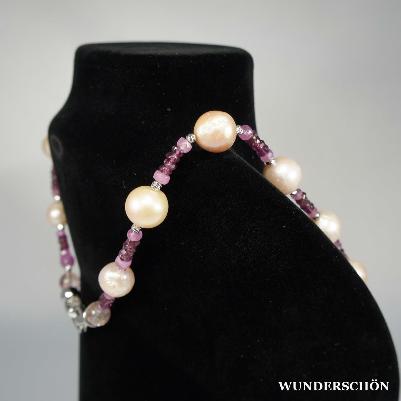 大粒バロックパール×ルビーネックレス | アクセサリー☆天然石